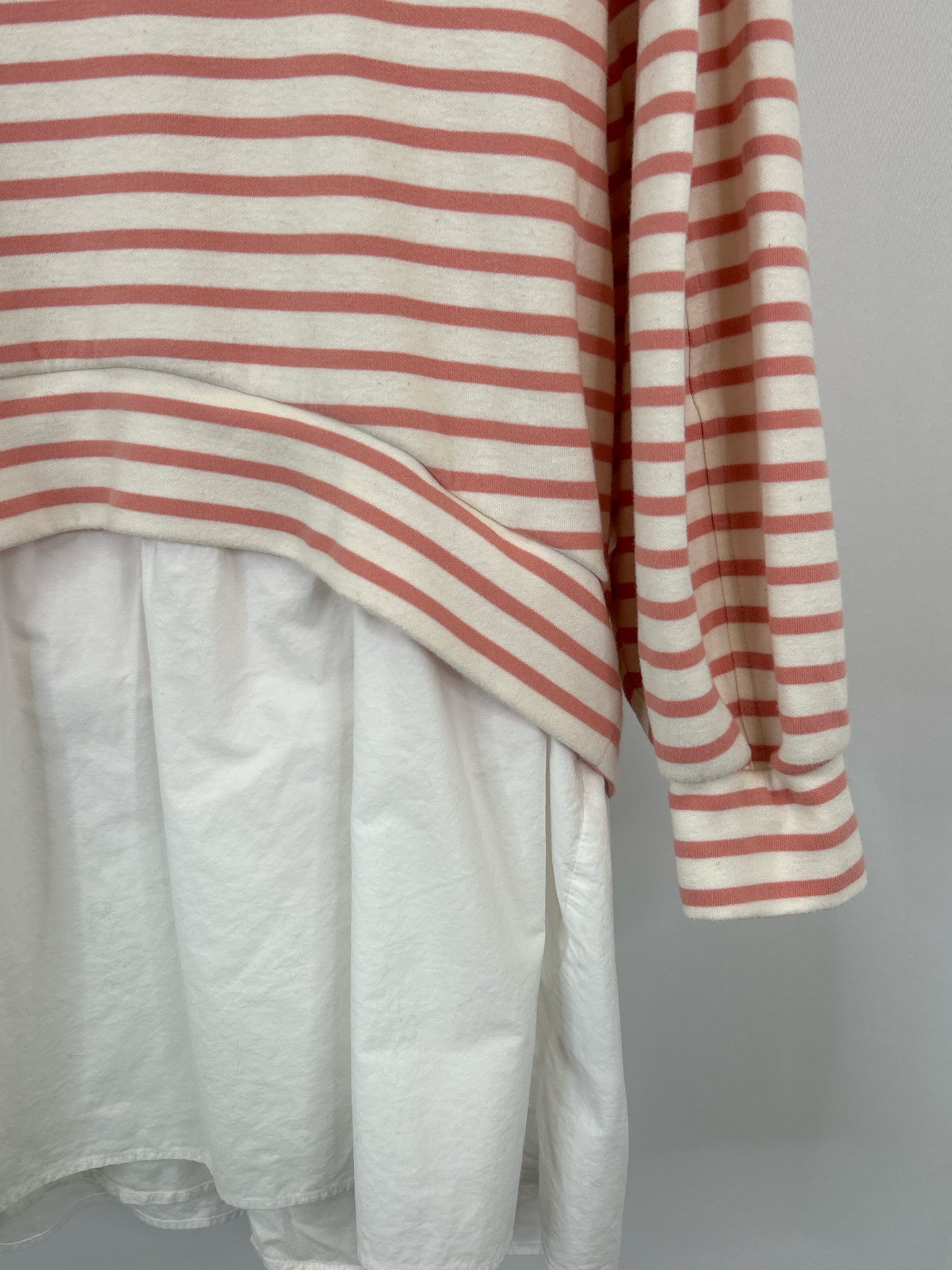 PILCRO Size XSP PINK AND CREAM Women Pullover