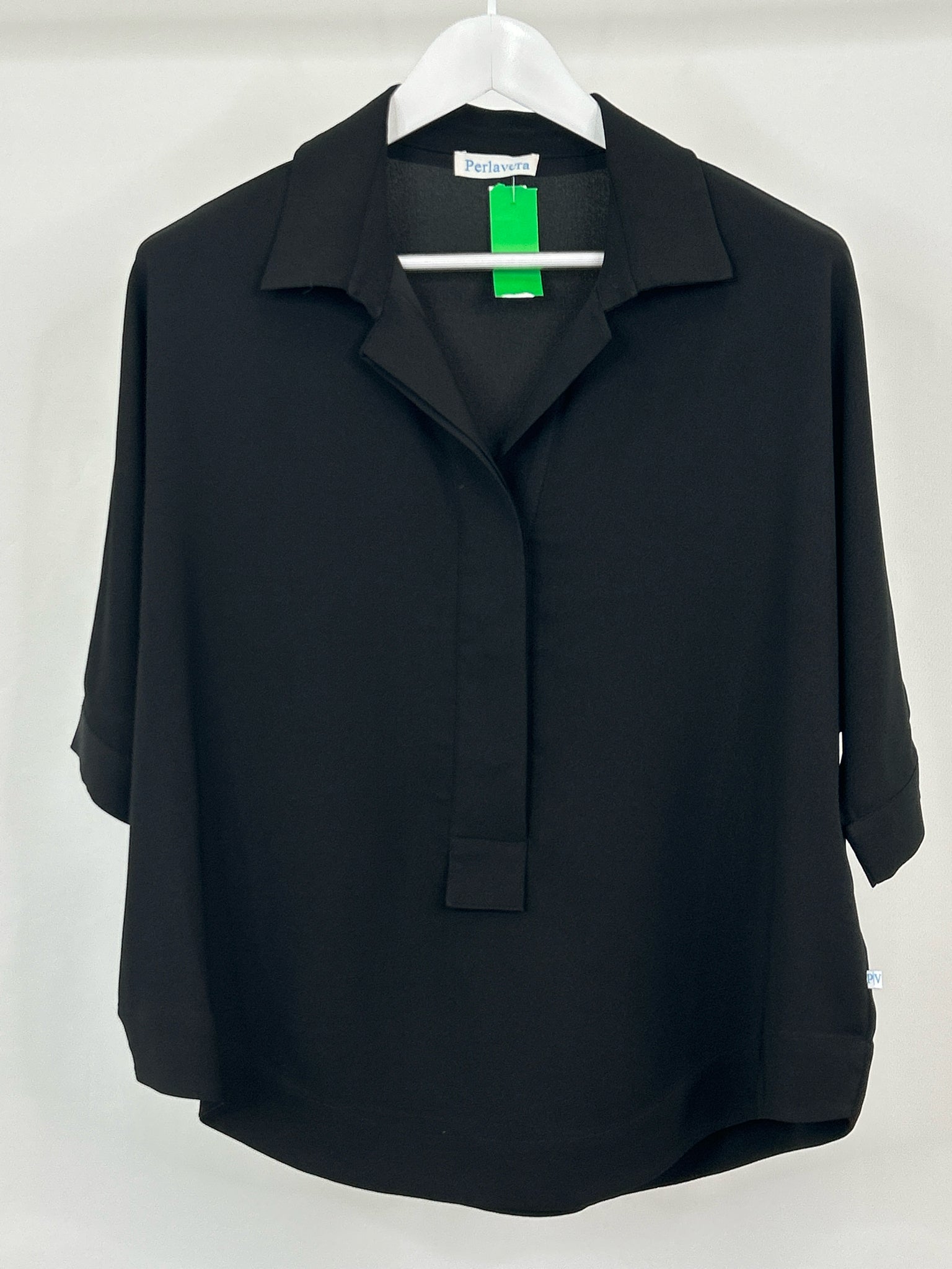 Perlavera Size One Size Black Women Top