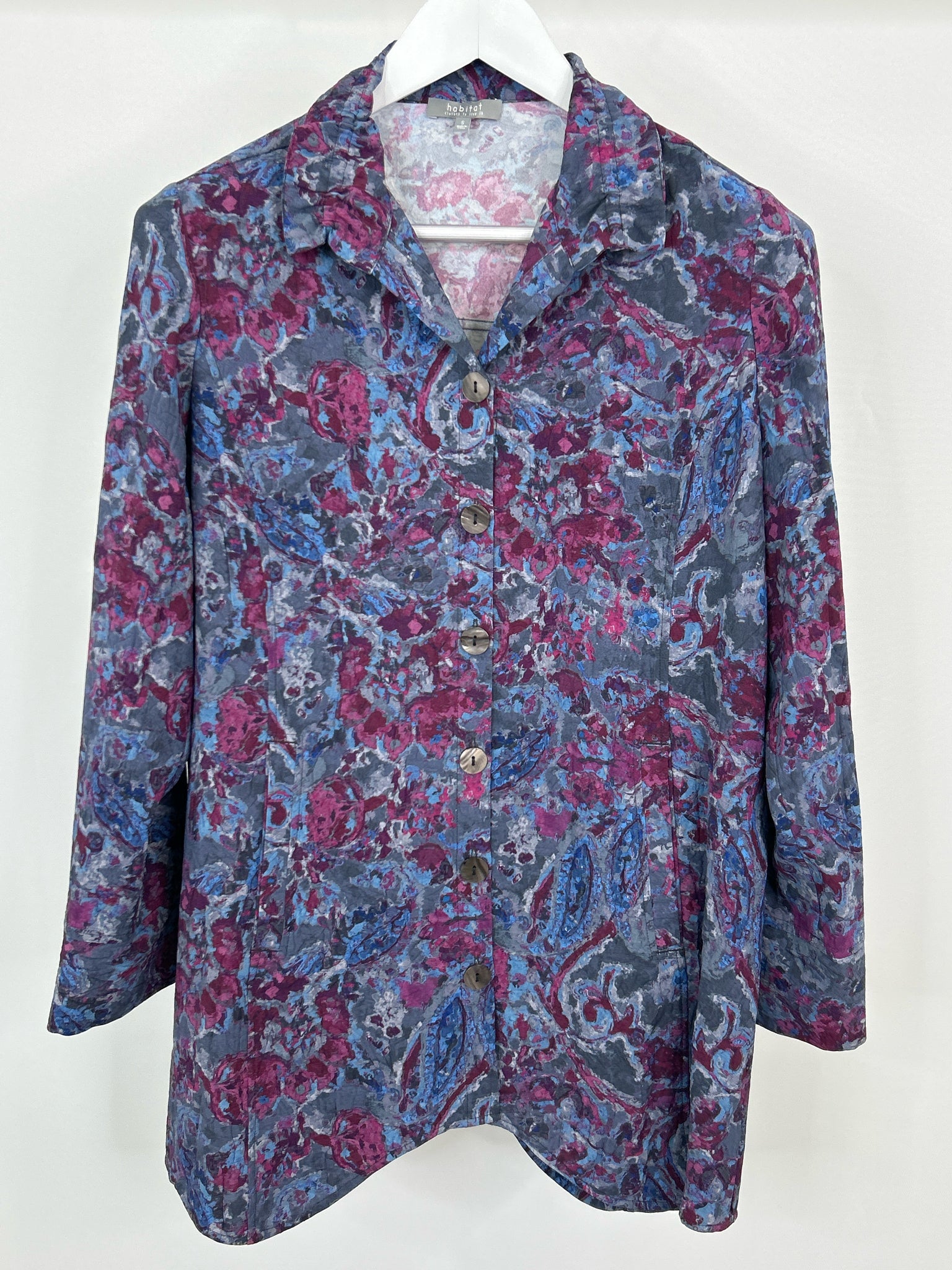 HABITAT Size S Purple Print Women Shirt