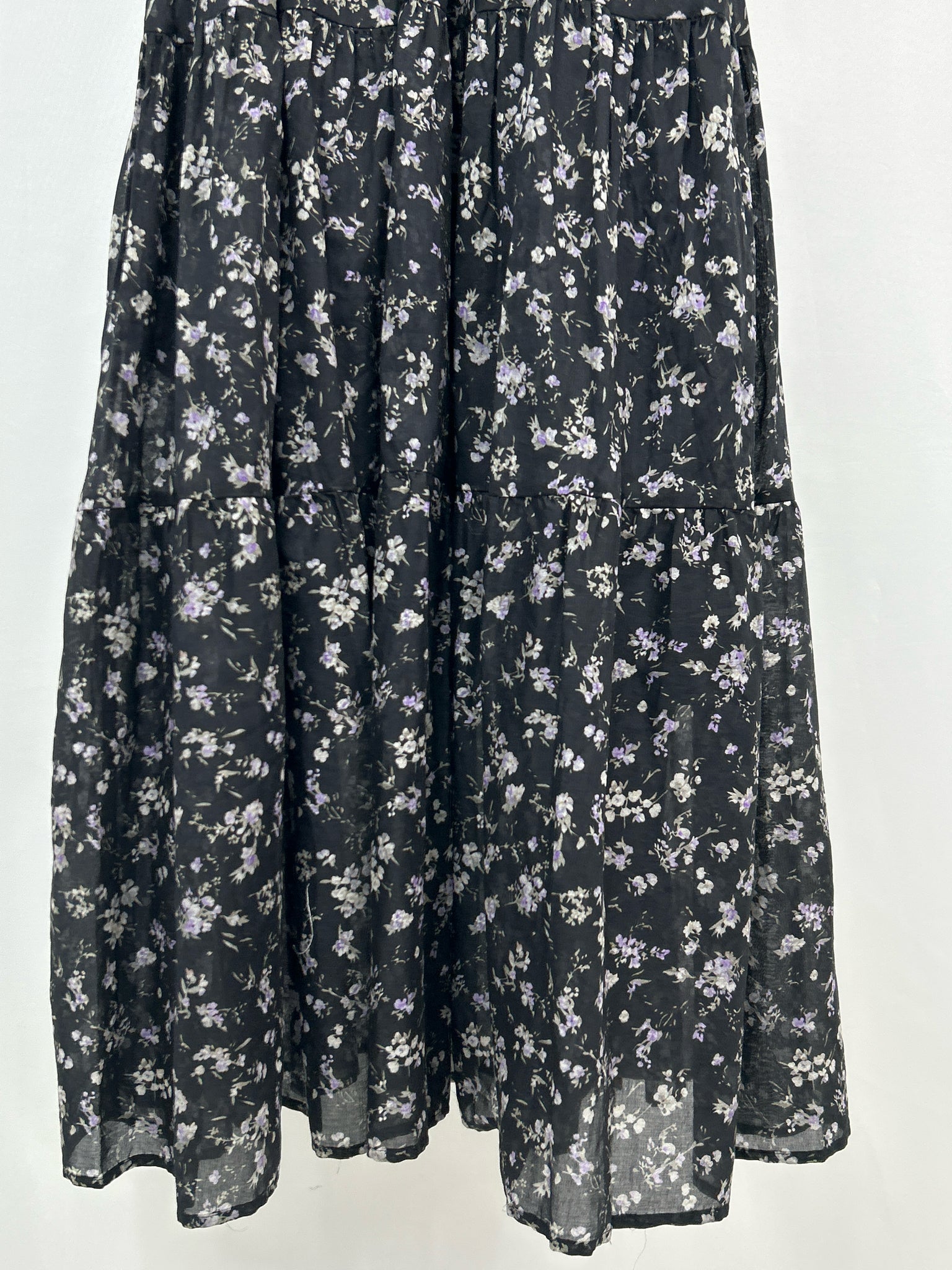 MELLODAY Size M Black Print Women Dress