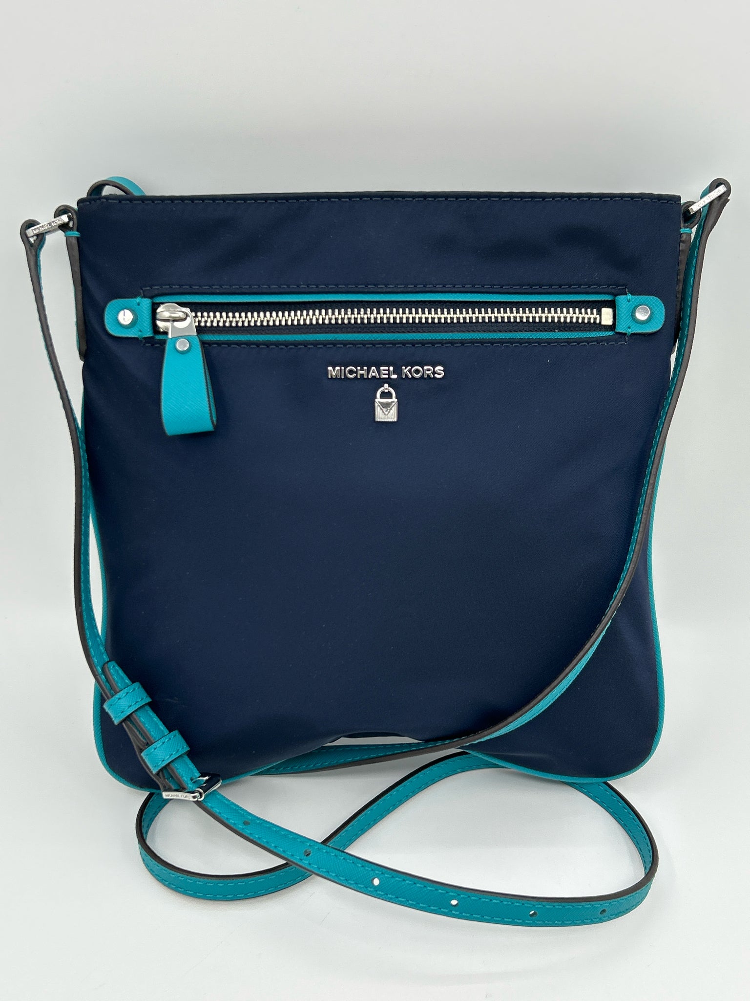 MICHAEL KORS NAVY AND TEAL Women Purse
