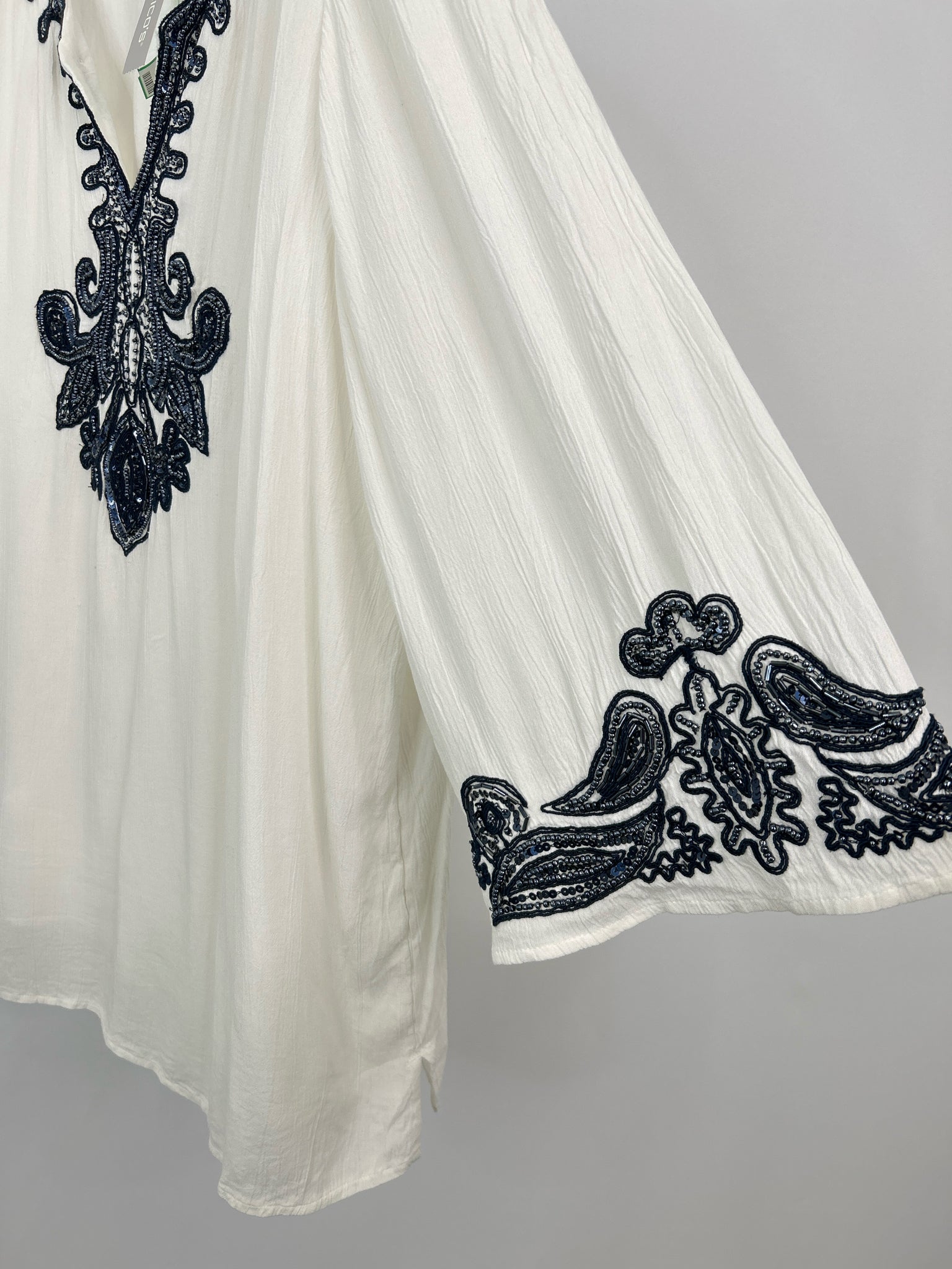 CHICO'S Size 20/22 White Women Tunic