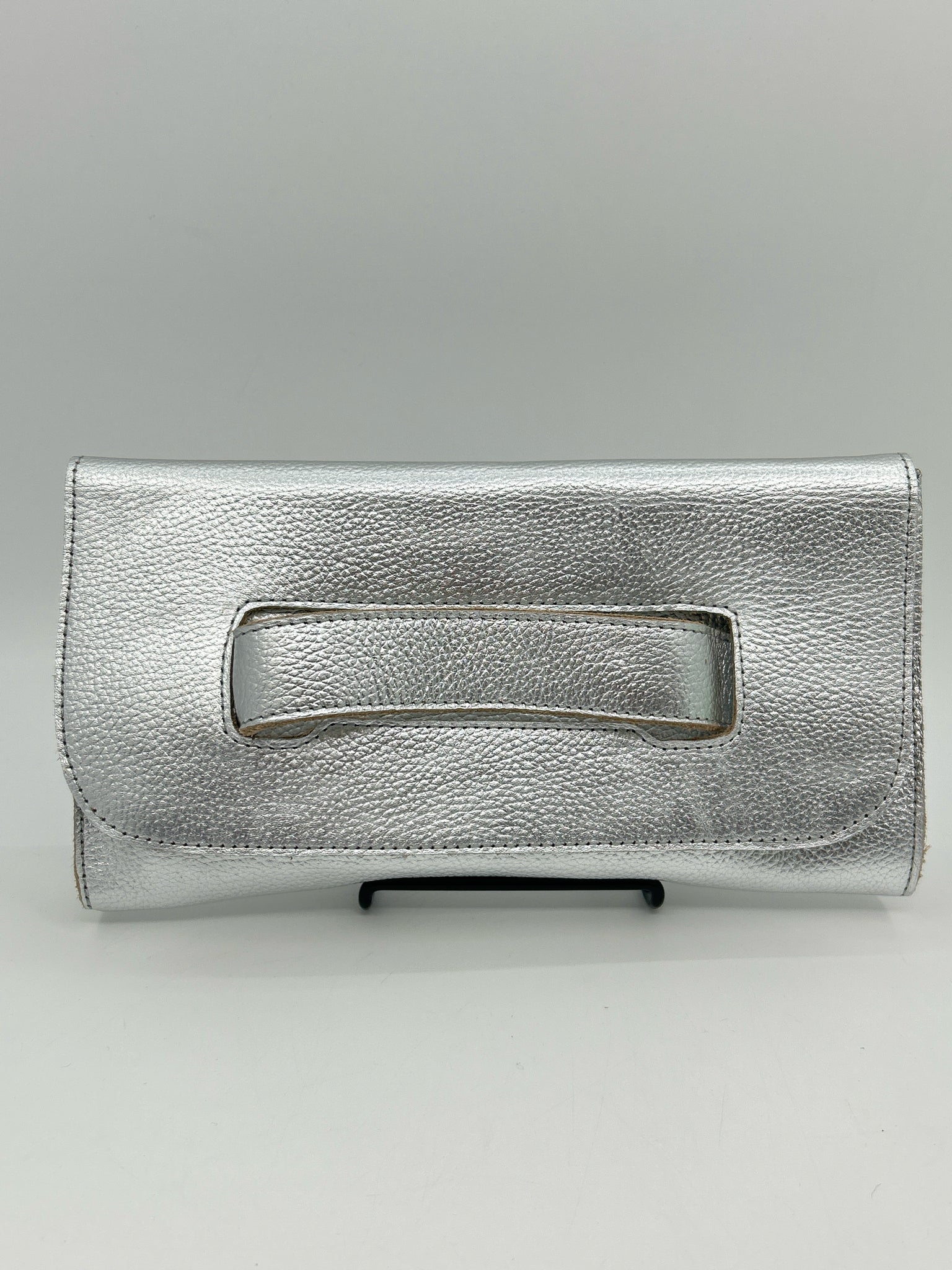 ABLE Silver Women Clutch