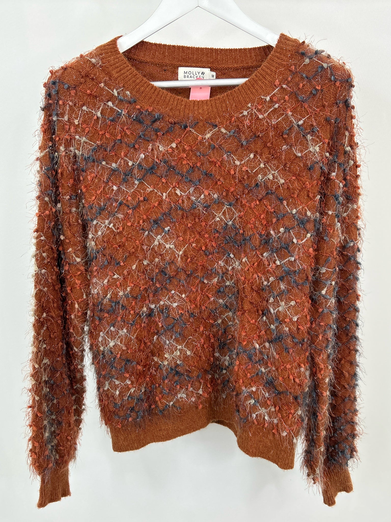 Molly Bracken Size M RUST Women Sweater