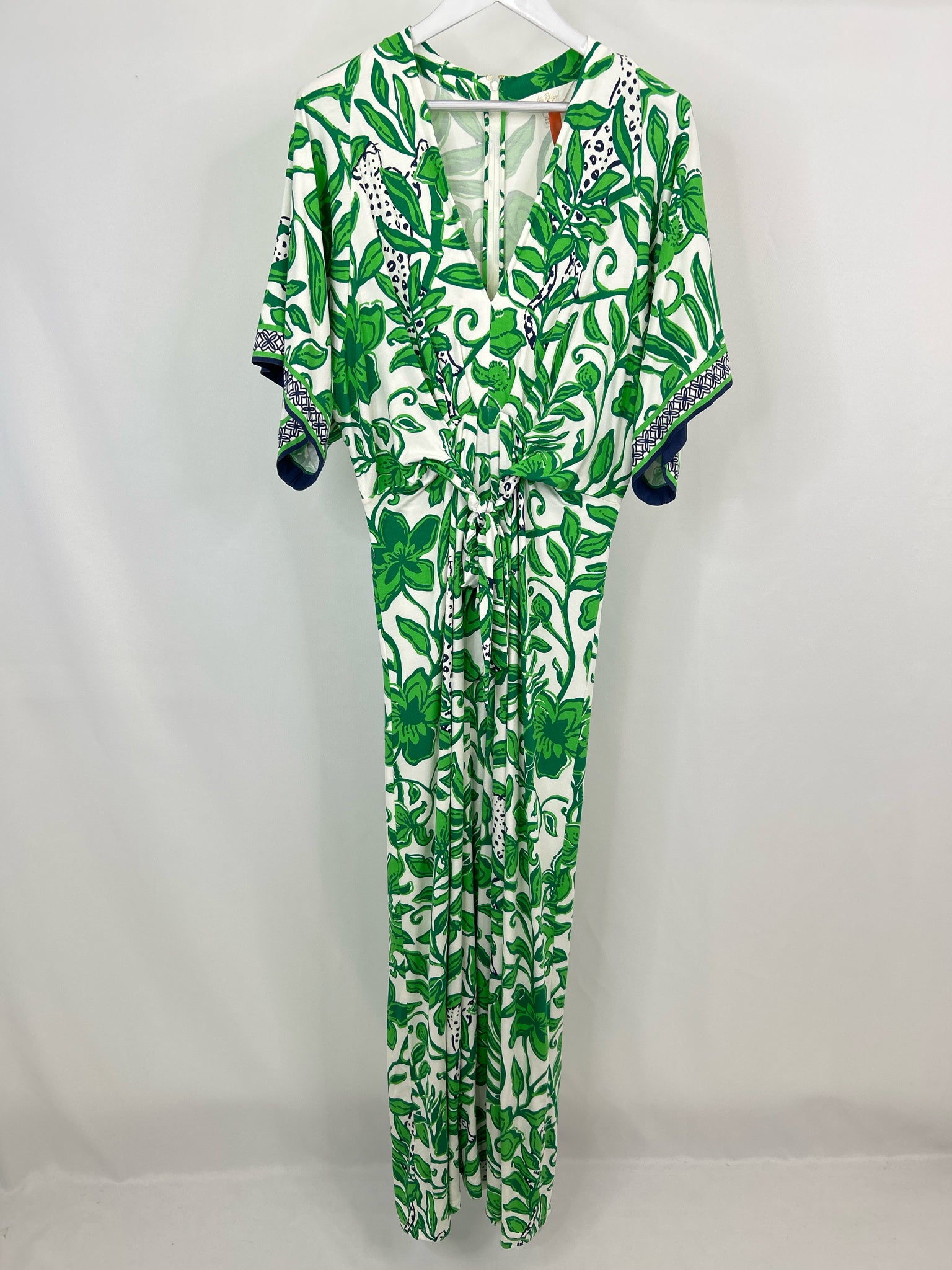 LILLY PULITZER Size 16 GREEN & WHITE Women Dress