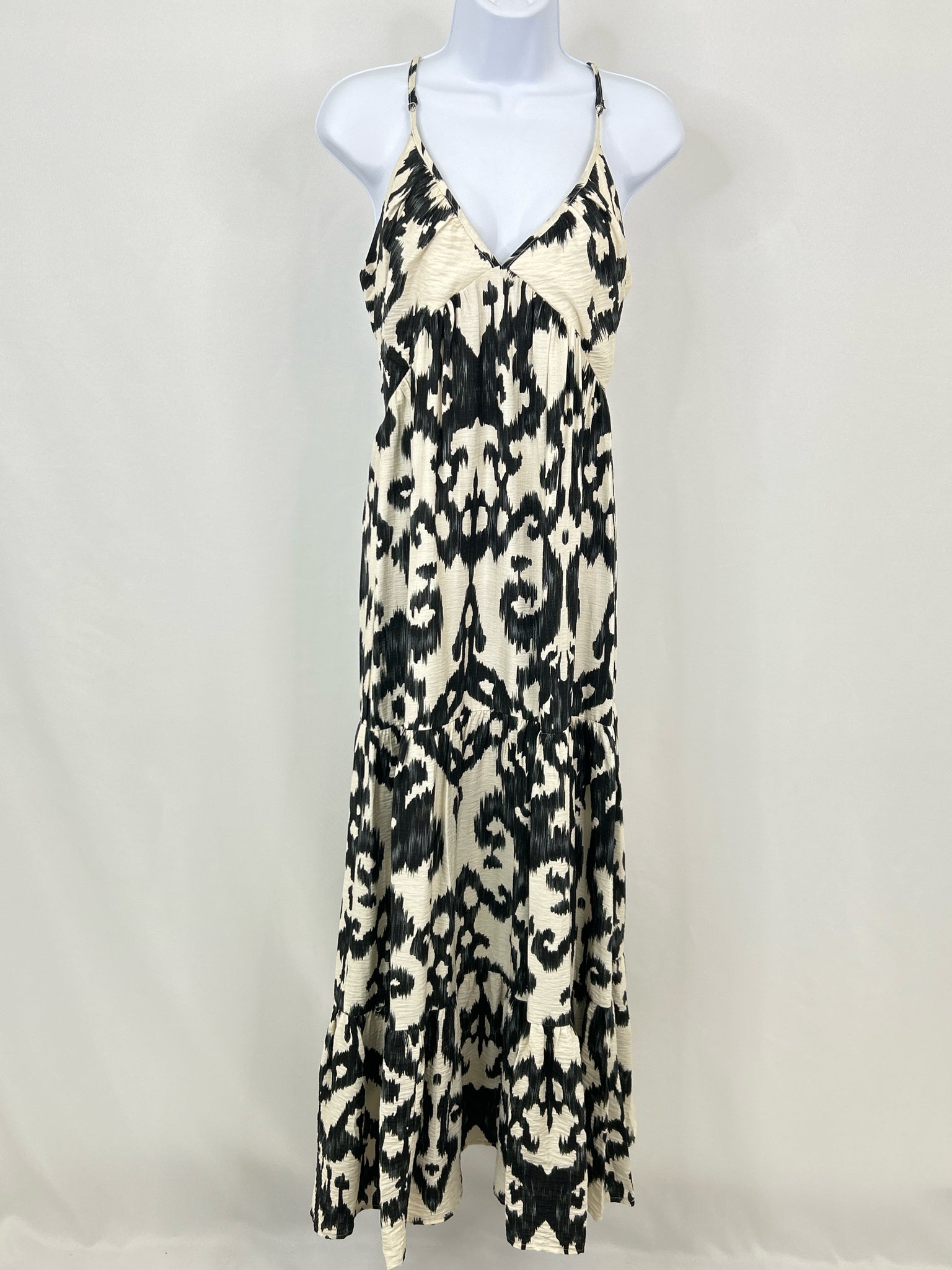 ADORA Size L Black & Cream Women Dress