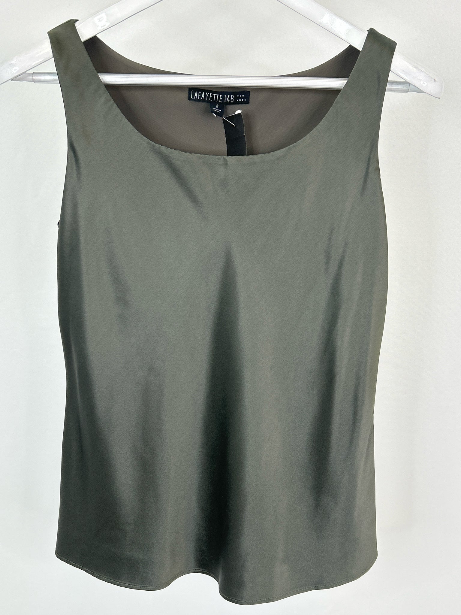 LAFAYETTE 148 Size 8 Grey Women Tank Top