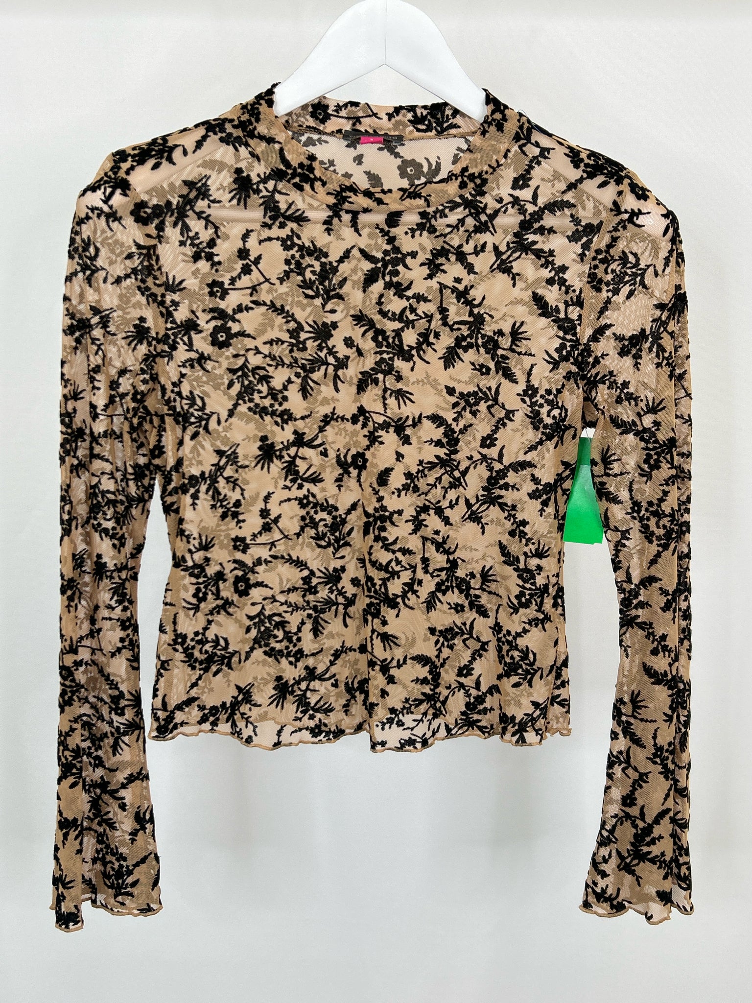 VINCE CAMUTO Size S Nude and Black Women Top