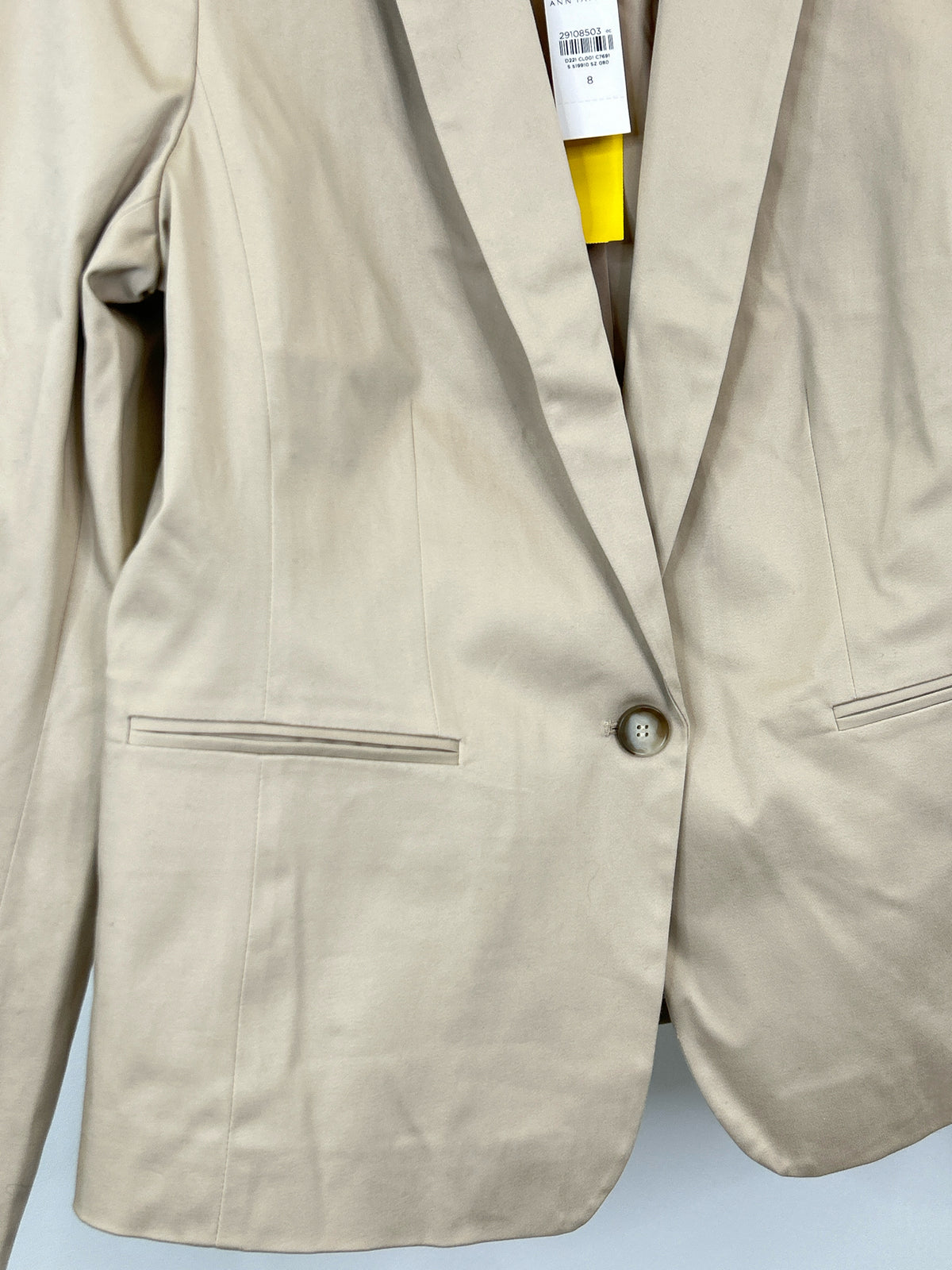 ANN TAYLOR Size 8 Beige Women Blazer