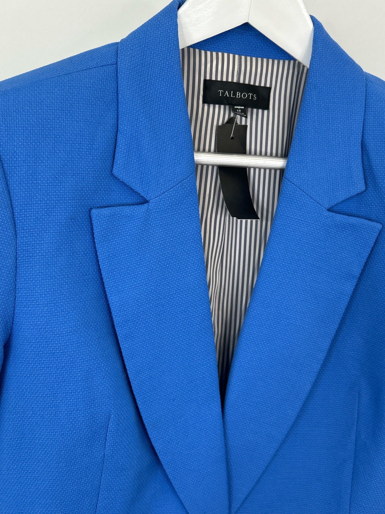 TALBOTS Size 10 Blue Women Blazer