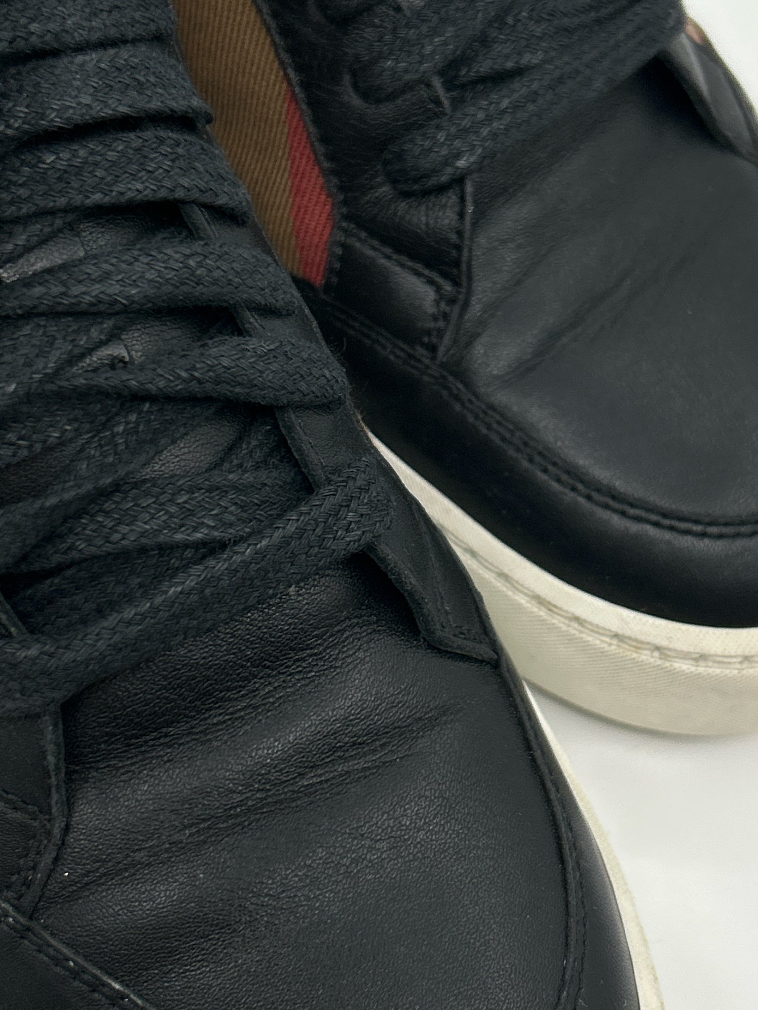 BURBERRY Size 38/8 Black Women Sneakers