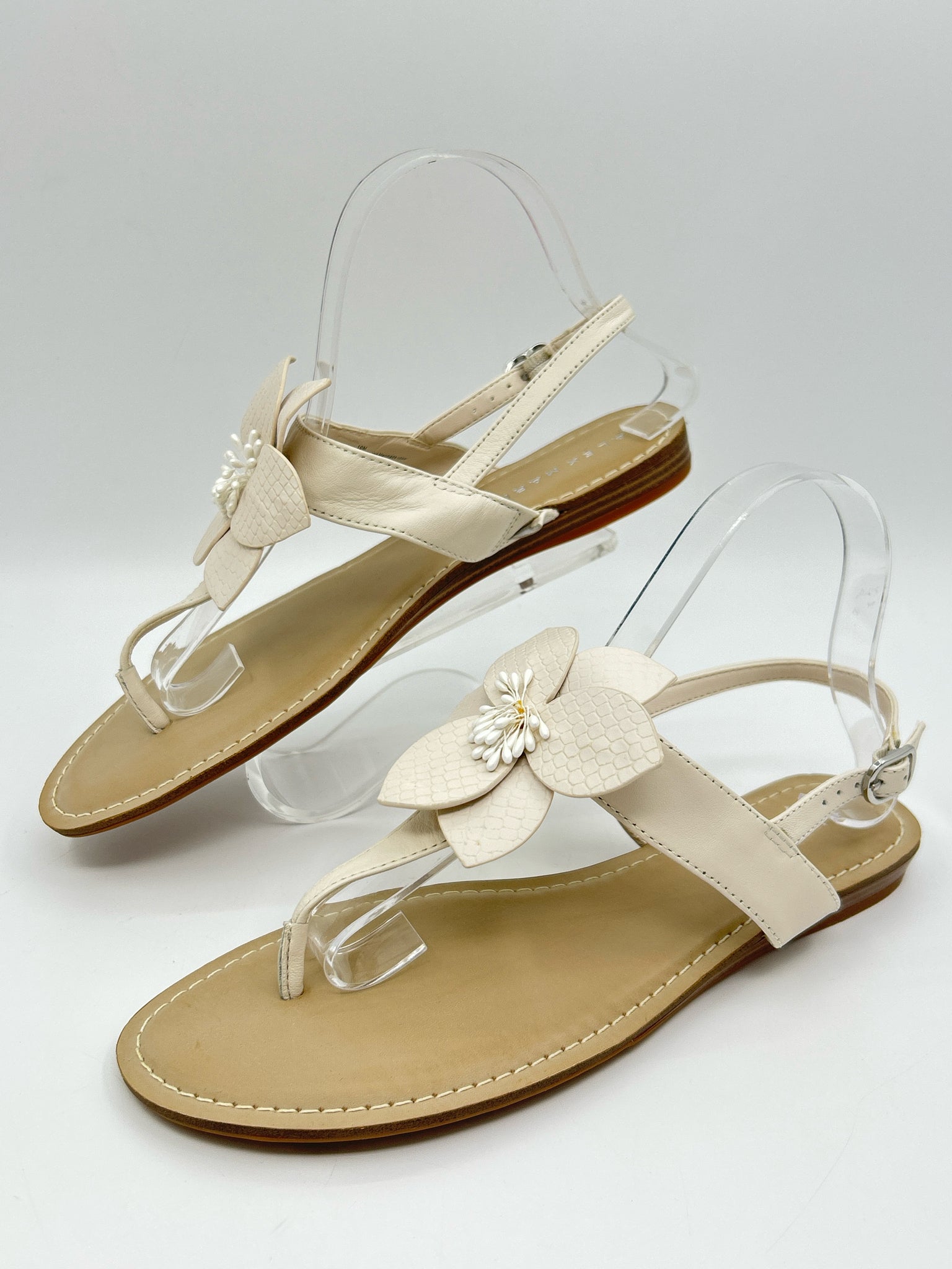 Alex Marie Size 10M Ivory Women Sandal