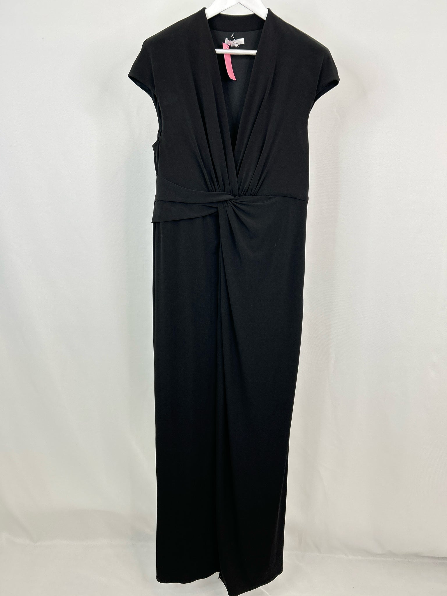HALSTON Size L Black Women Dress