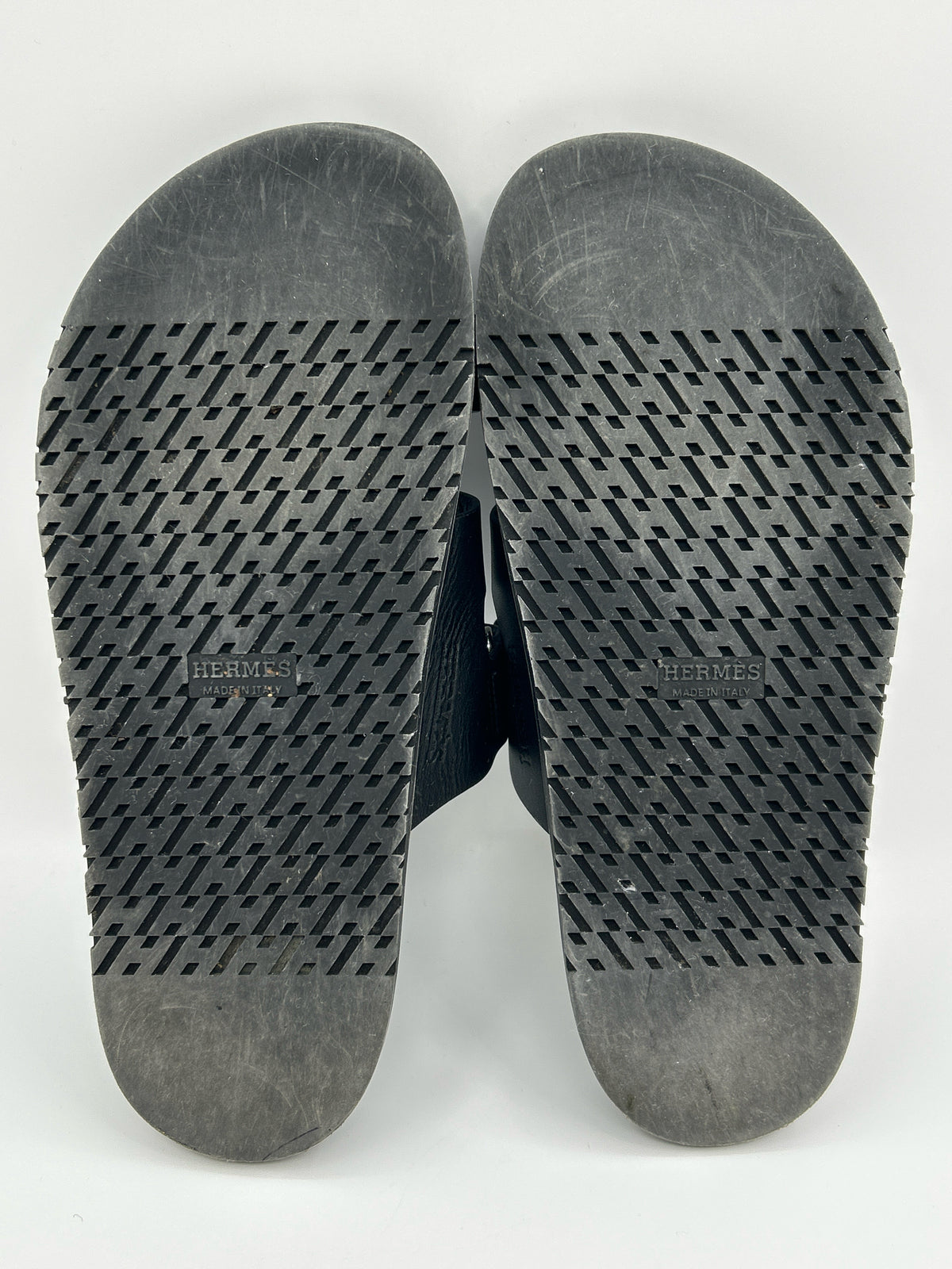 HERMÈS Size 39 Black Women Sandal