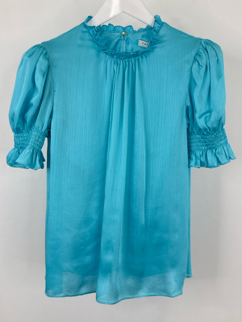 TRINA TURK NWT Size M AQUA Women Top