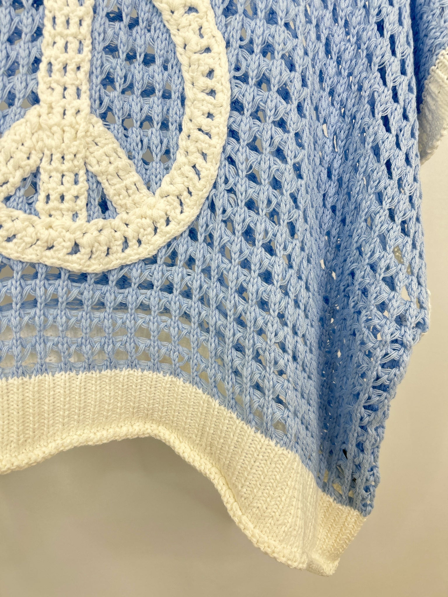 POL Size L blue and white Women Sweater