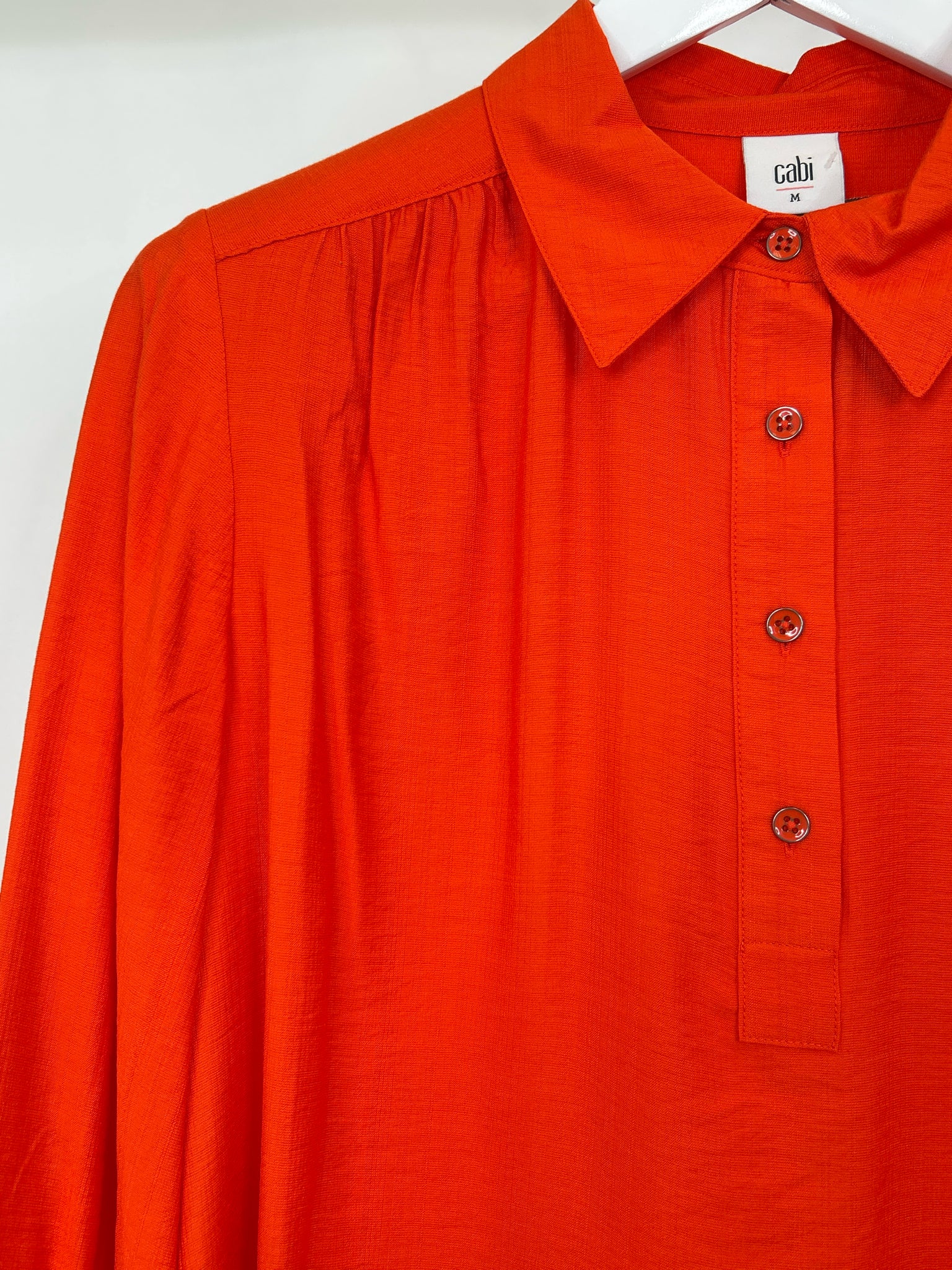 CABI Size M Orange Women Blouse