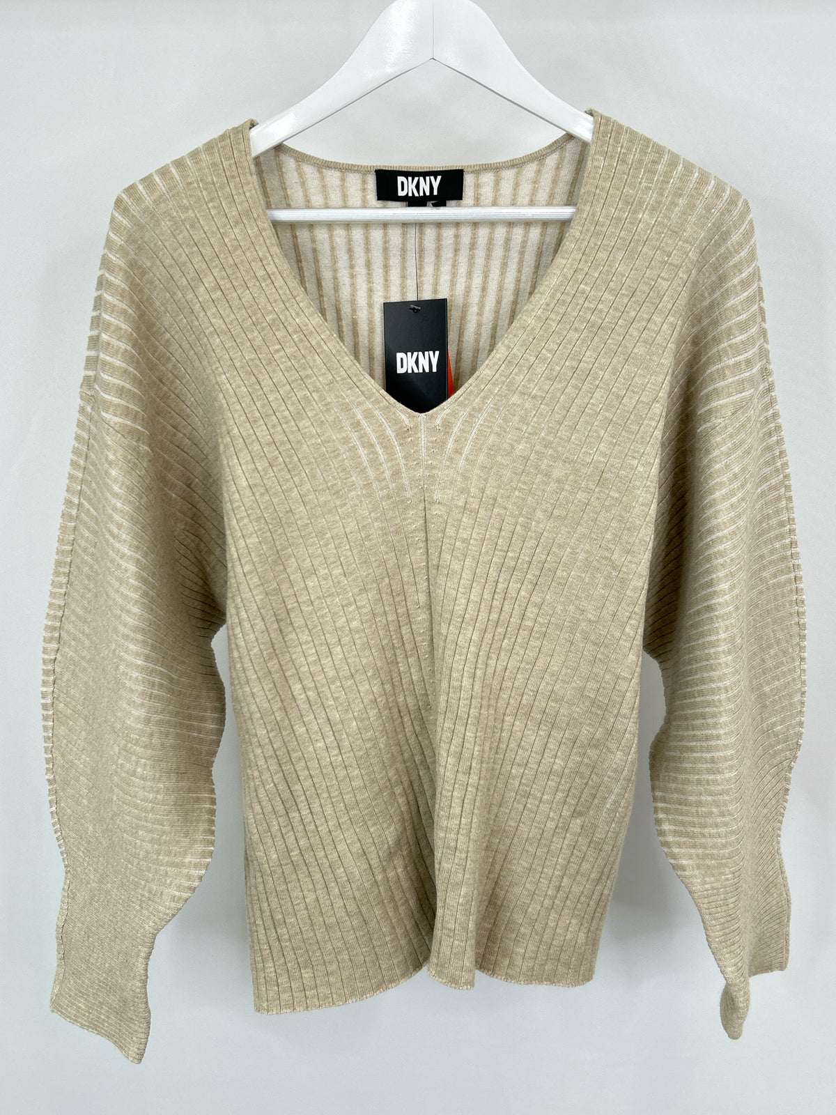 DKNY NWT Size XL Beige Women Sweater