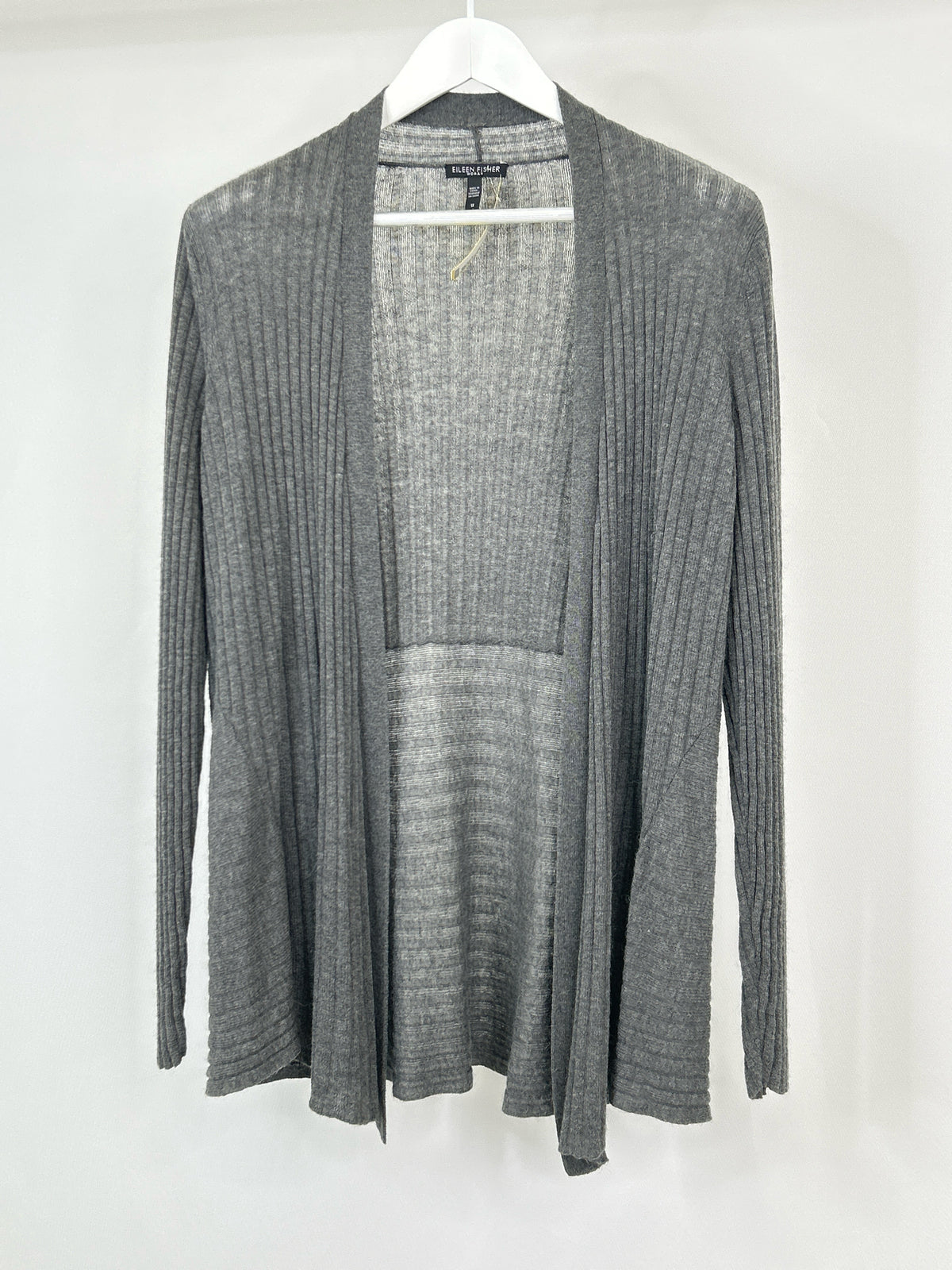EILEEN FISHER Size 1X Grey Women Cardigan