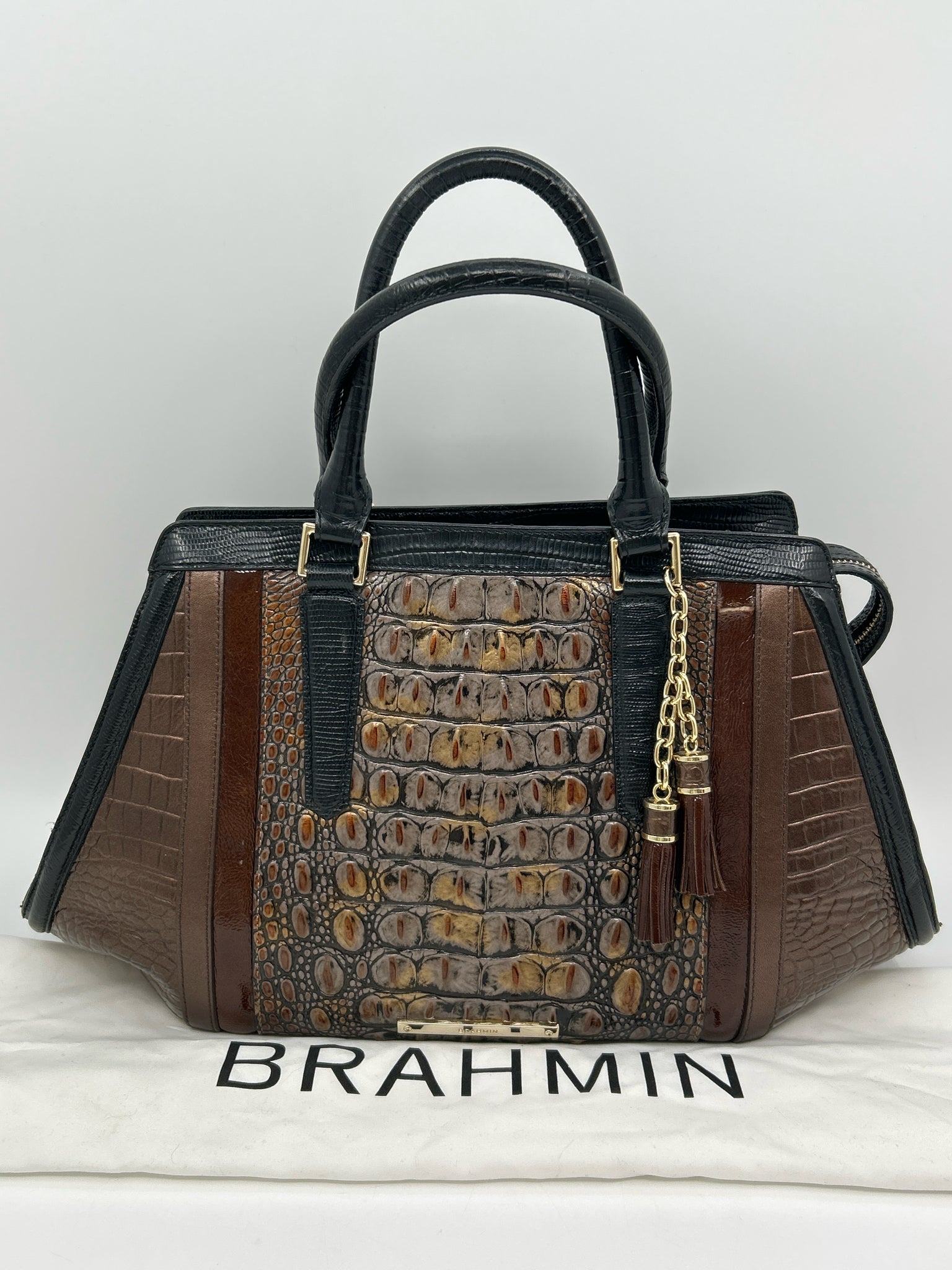 BRAHMIN BRONZE AND BLACK Women Purse