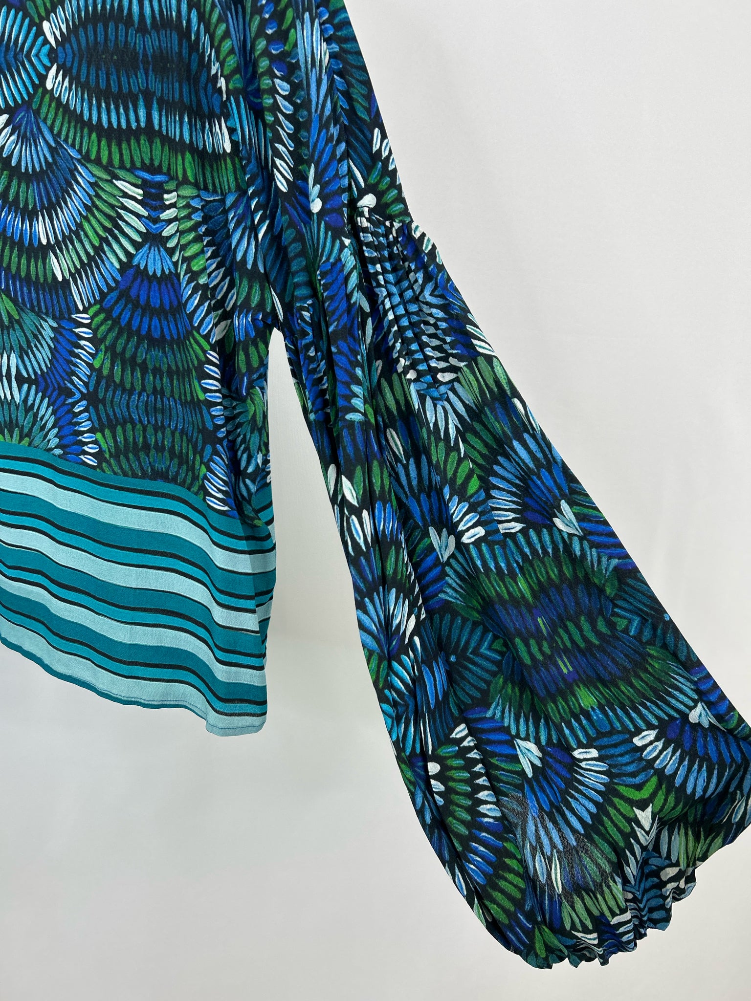 BLANK LONDON Size M Blue Print Women Top