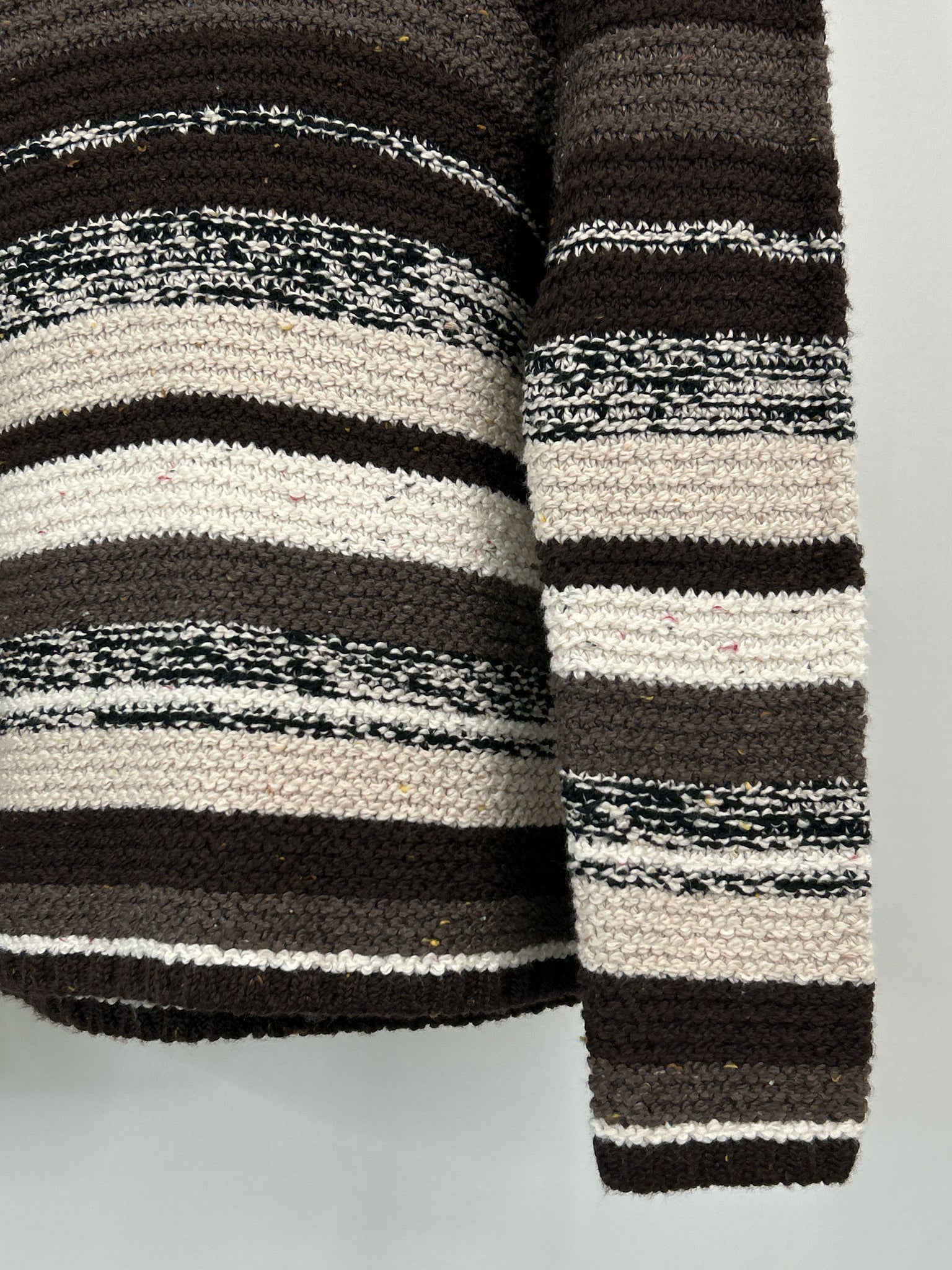 HABITAT Size S Brown and White Women Sweater