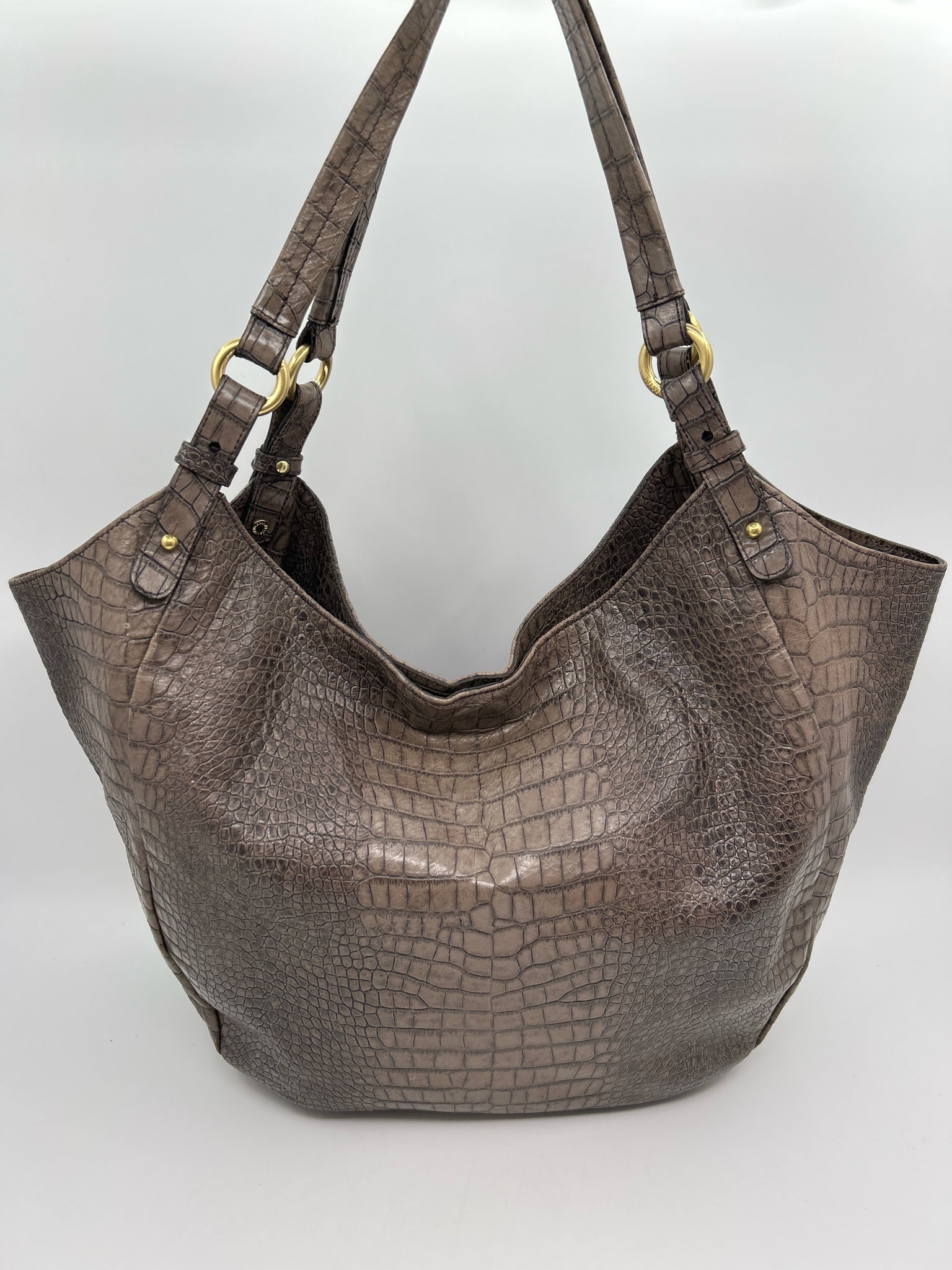 BRAHMIN Taupe Women Tote