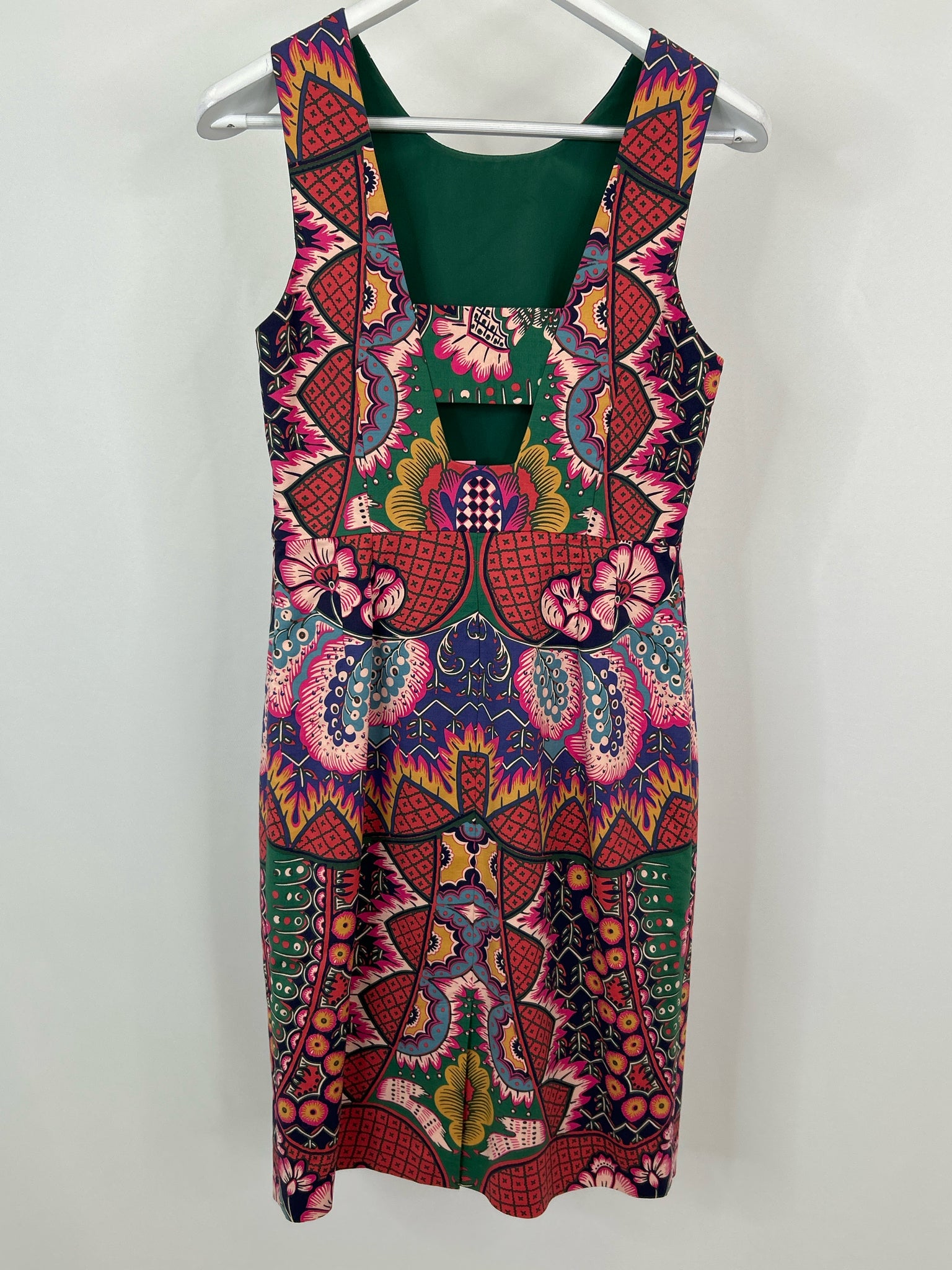 MAEVE Size 8 GREEN AND RED Women Dress