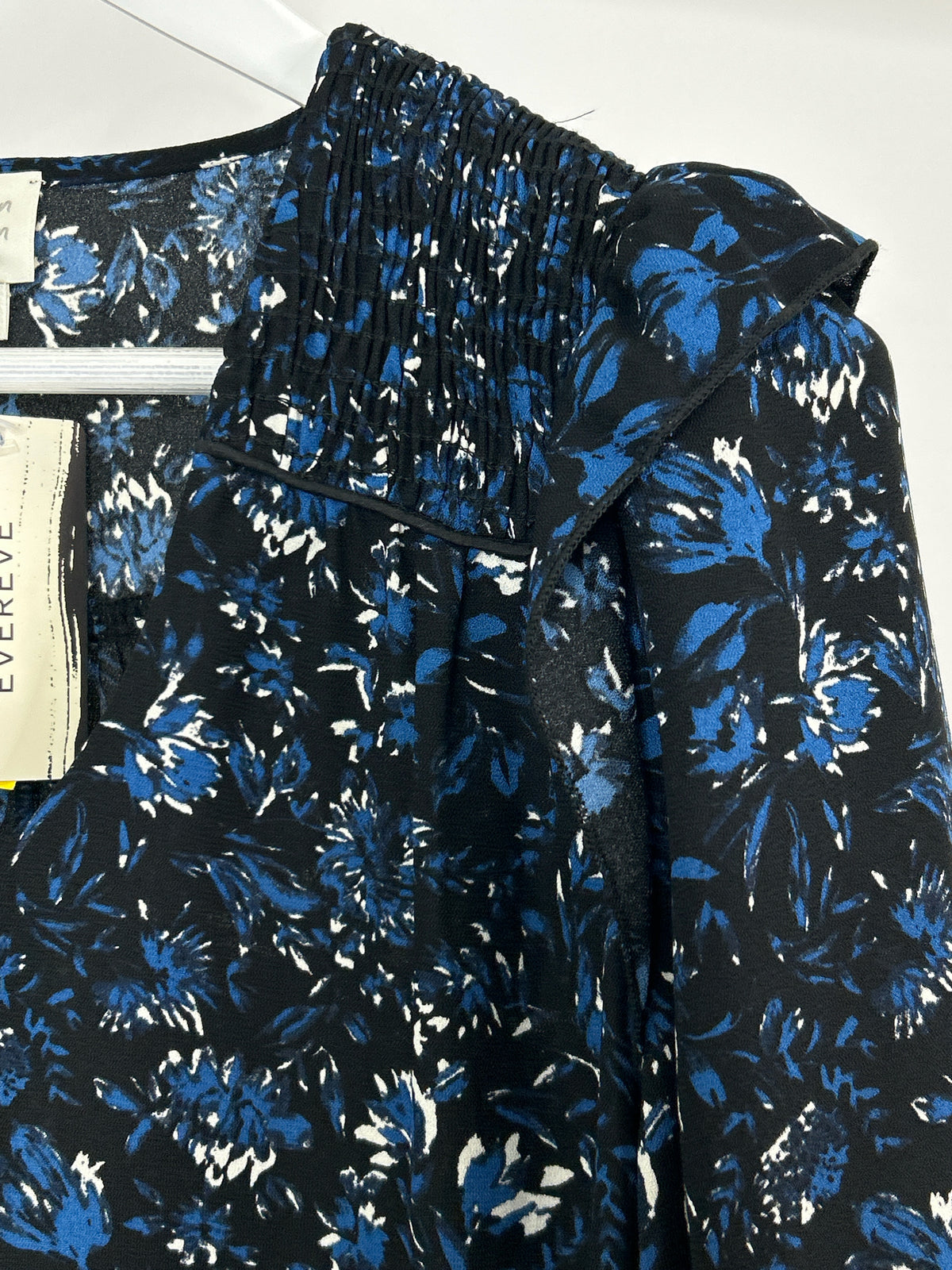 ROAN + RYAN Size XS BLACK AND BLUE Women Blouse