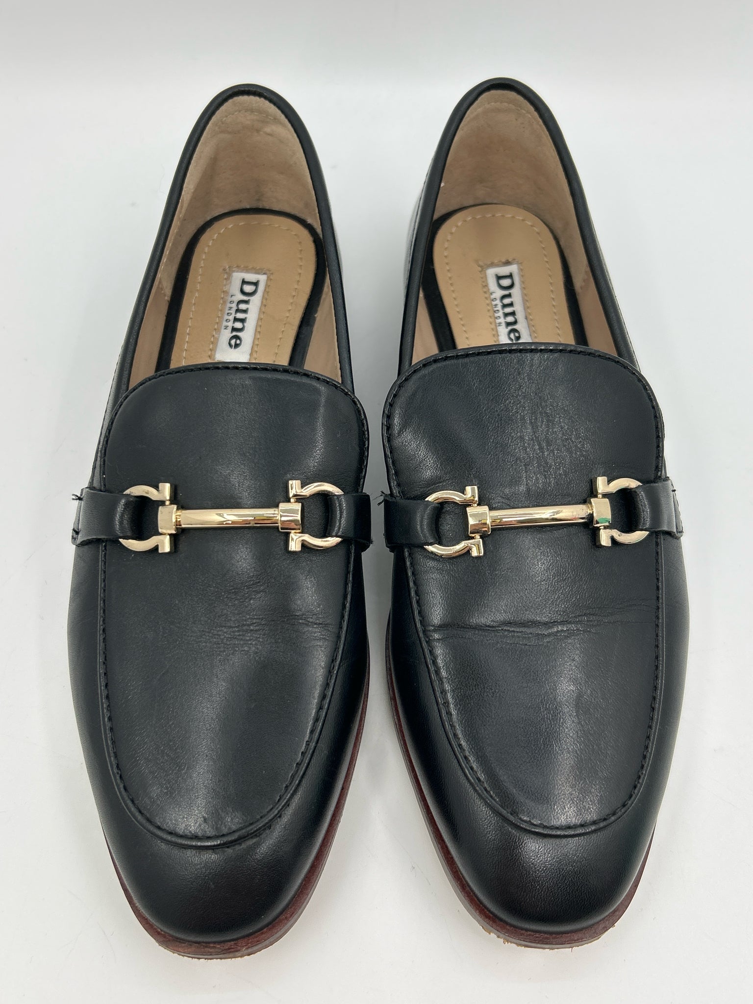 DUNE Size 37 Black Women Loafer