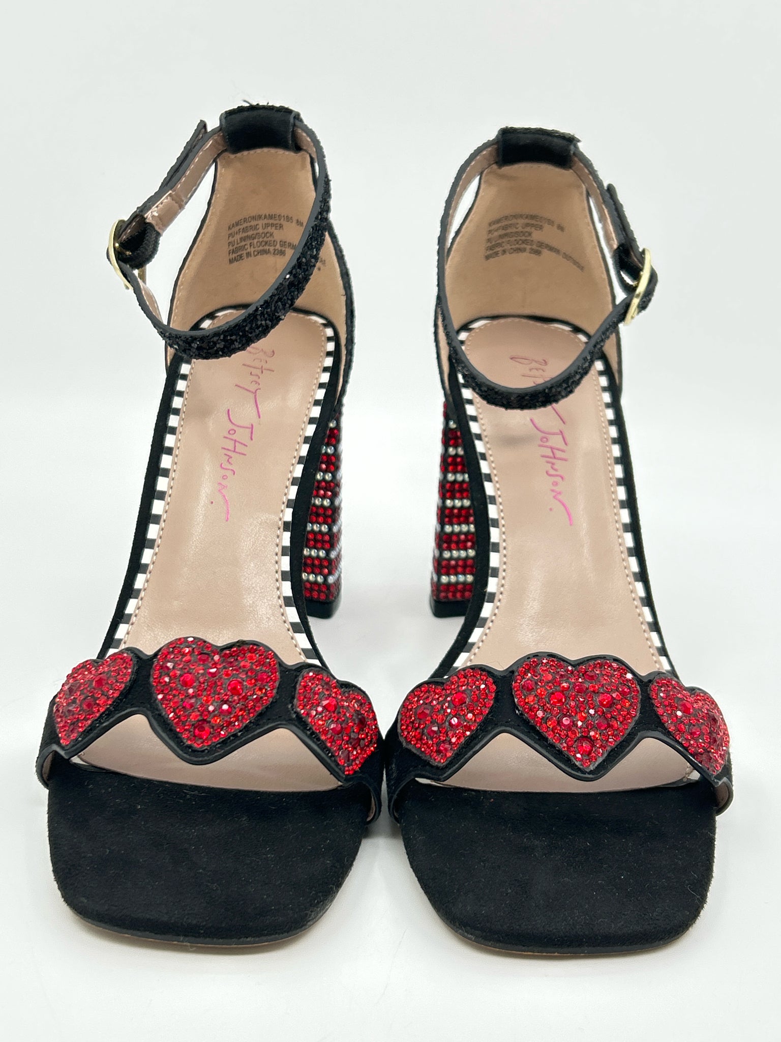 BETSEY JOHNSON Size 8M Black & Red Women Pumps
