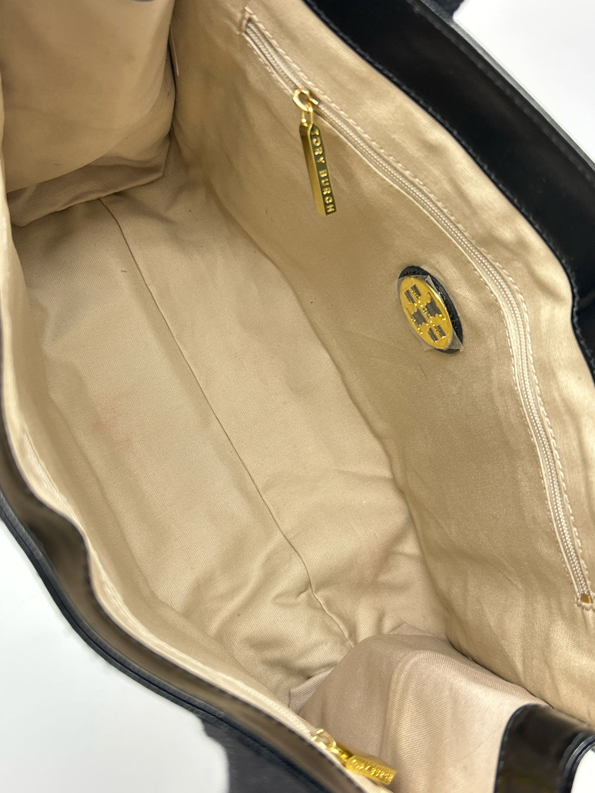TORY BURCH Black Patent Women Tote