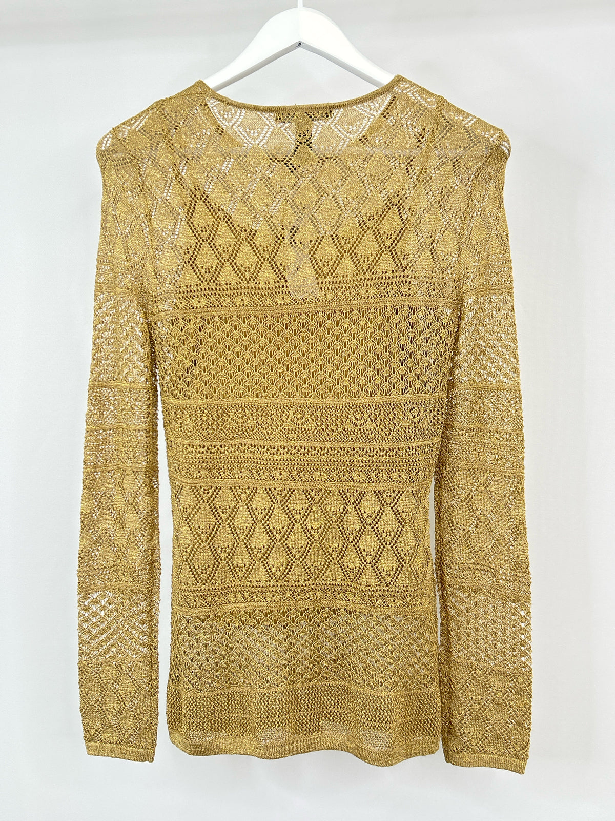 Lauren Ralph Lauren Size M gold metallic Women Sweater