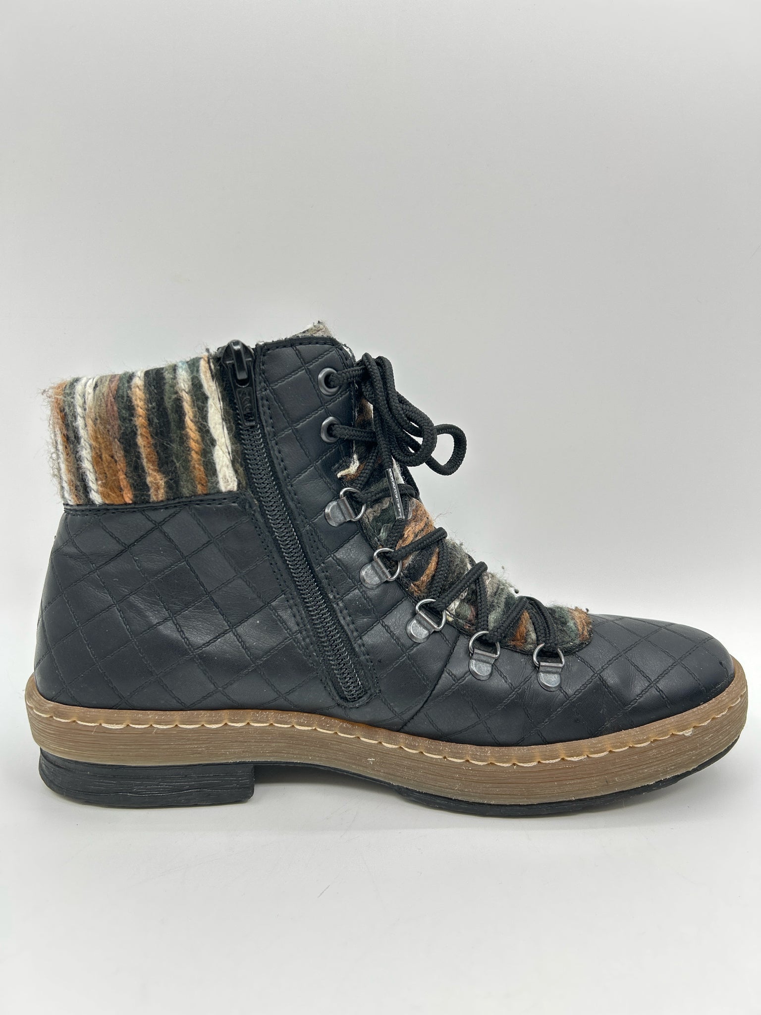 RIEKER Size 9 Black Women Booties