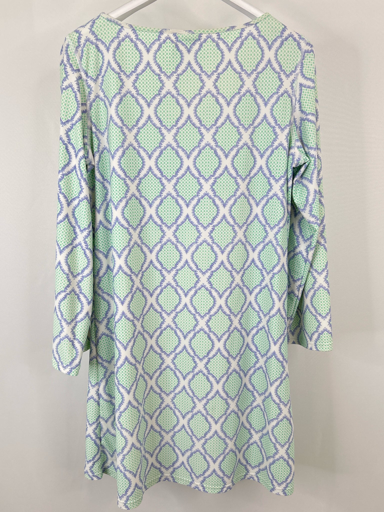 CABANA LIFE Size XL Green and Blue Women Dress