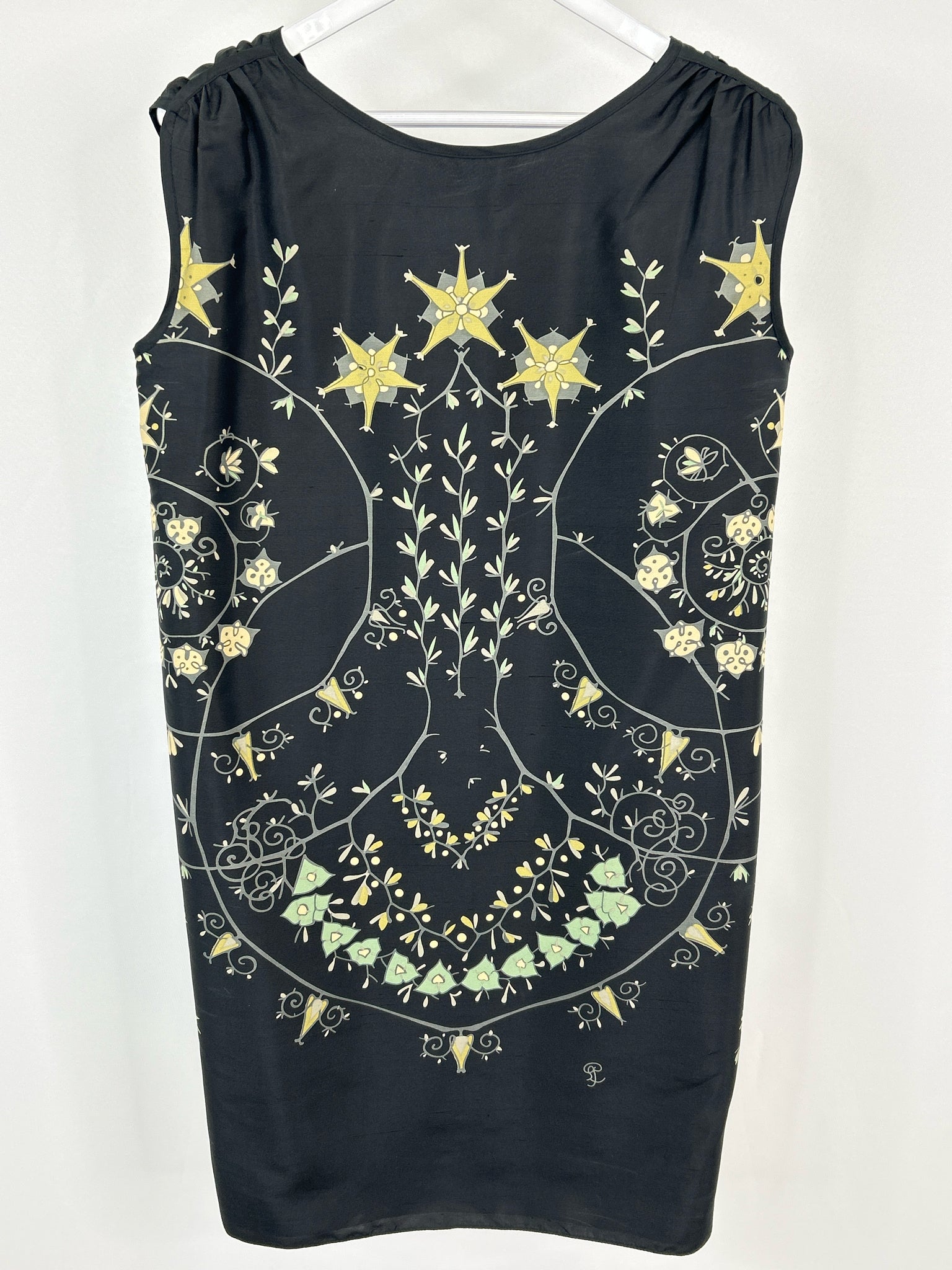 MAX STUDIO Size M Black Print Women Dress