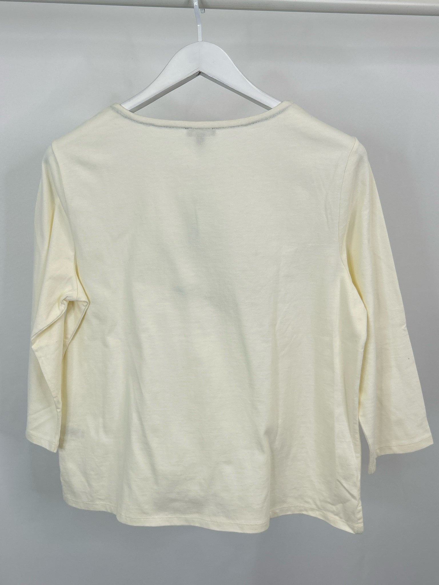 TALBOTS Size M Ivory and Navy NWT Women's T-shirt