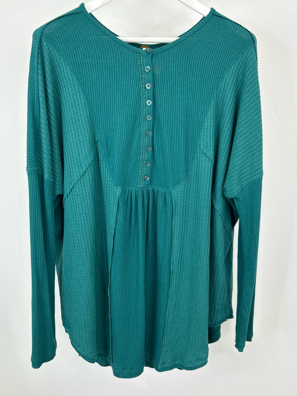 FREE PEOPLE Size L Teal Women Tunic