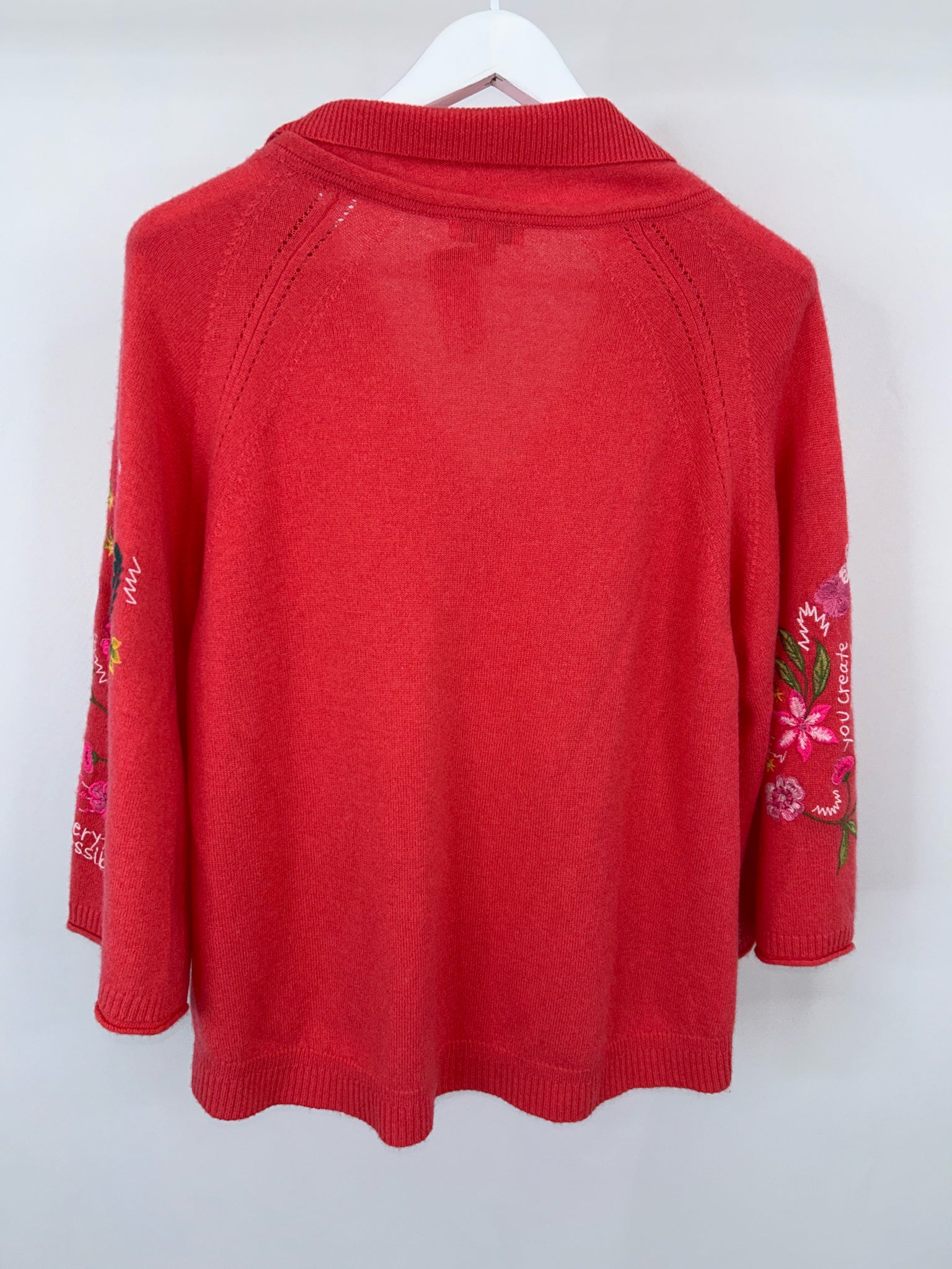 JOHNNY WAS Size S Coral Women Sweater