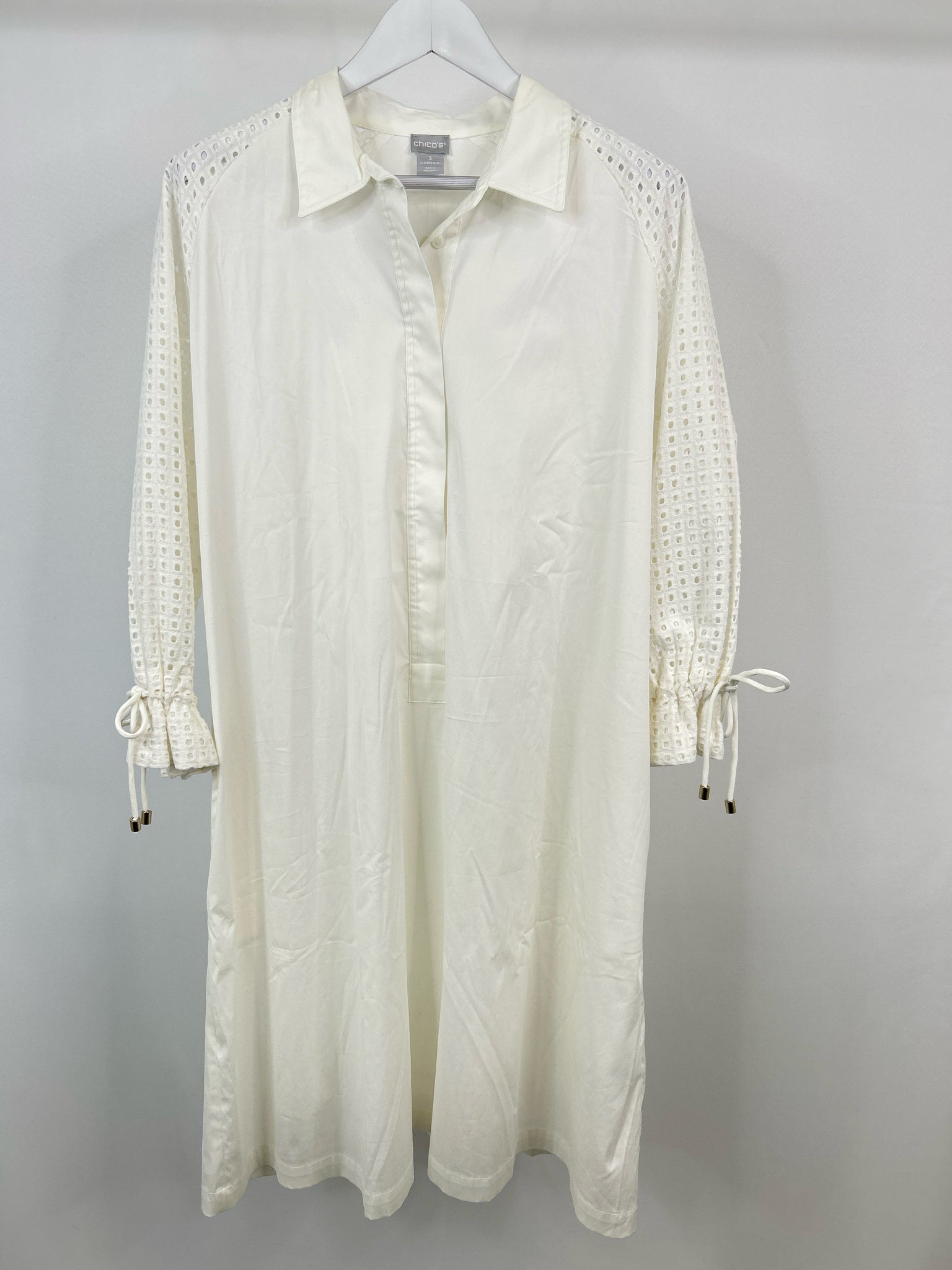 CHICO'S Size 16/18 White Women 2-Piece w/dress