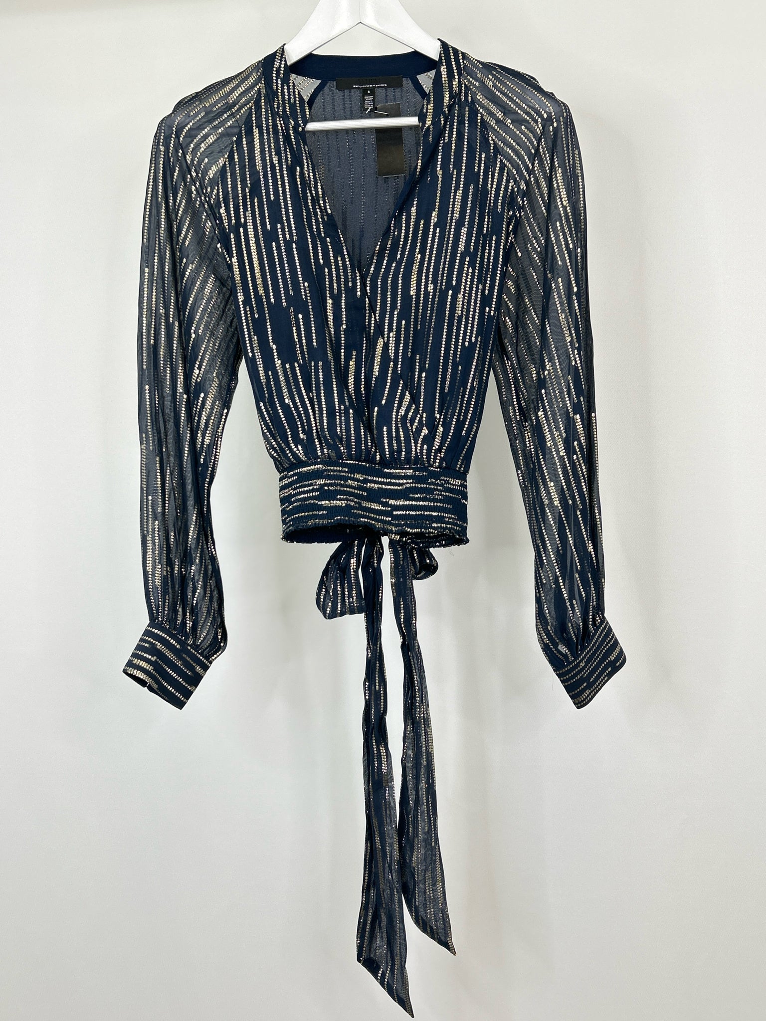 White House Black Market Size 8 Dark Teal Women Top