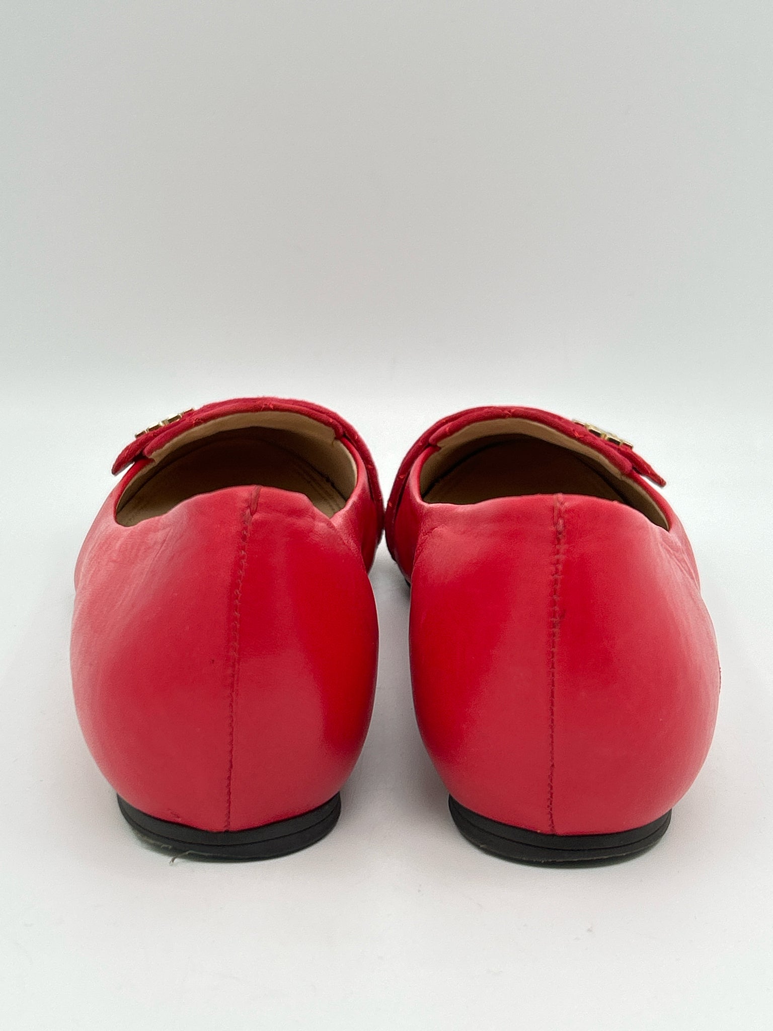 TORY BURCH Size 8.5M Red Women Flats