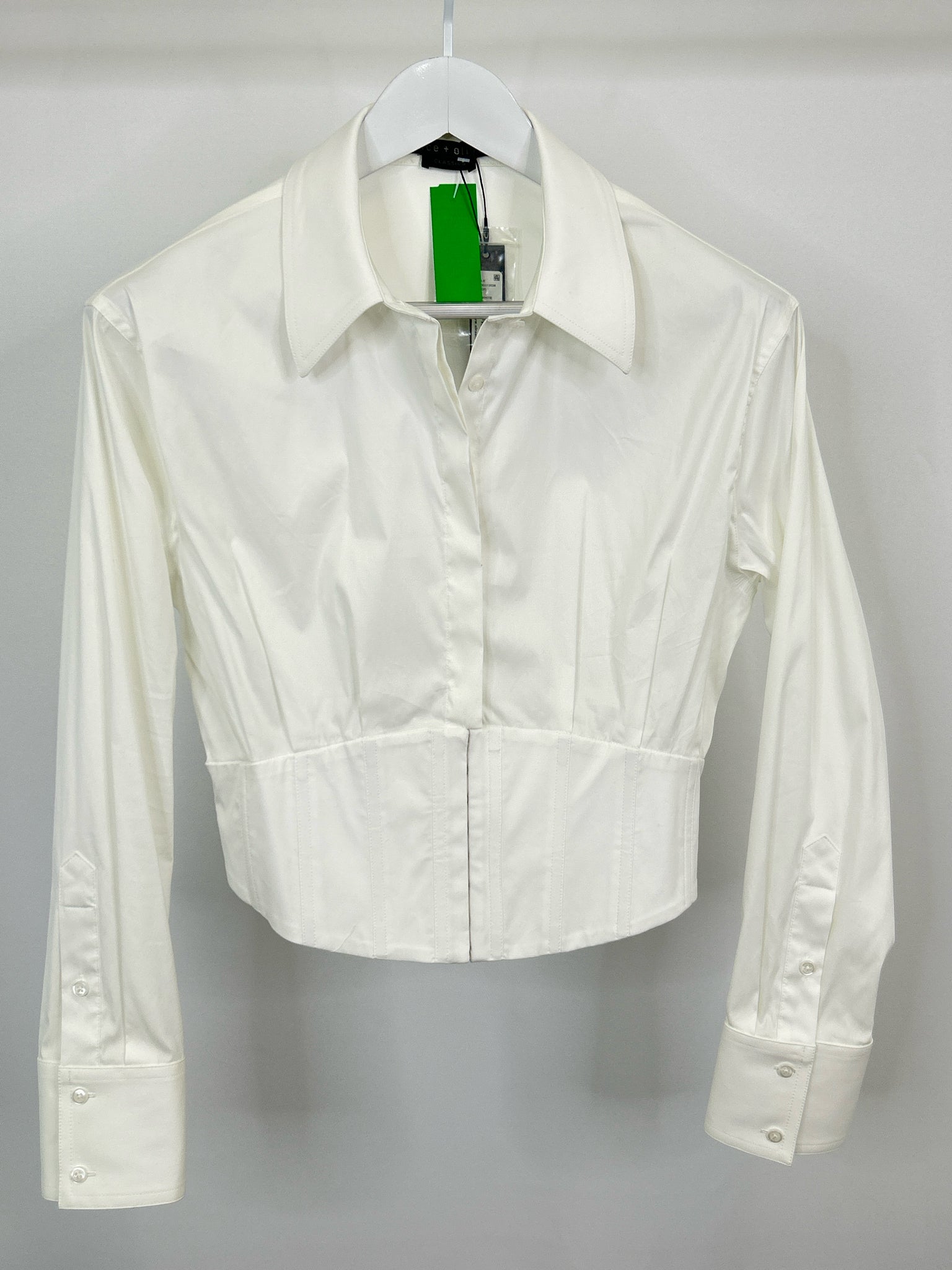 ALICE + OLIVIA Size 6 Off White Women Blouse NWT