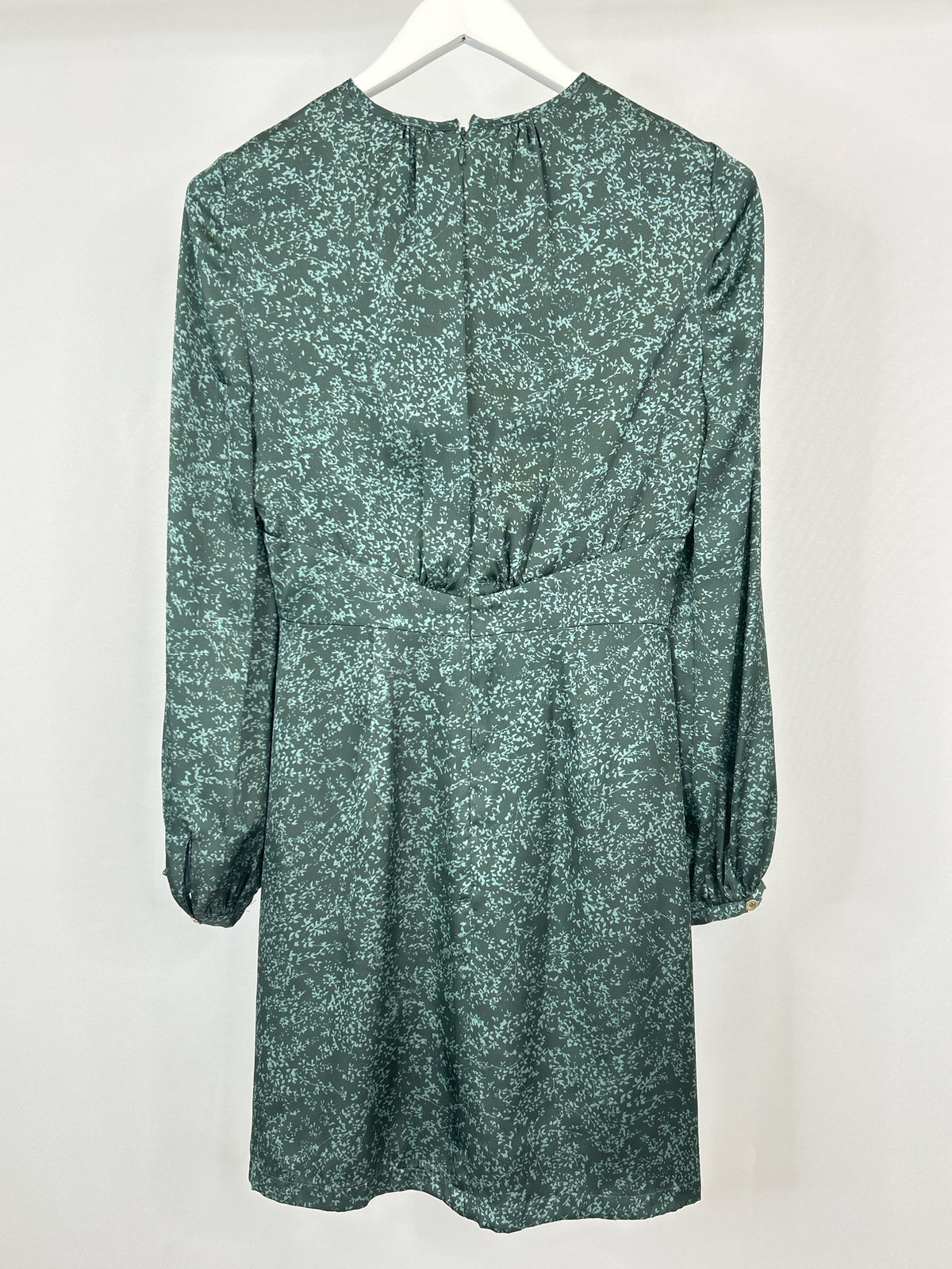 GIANNI BINI Size 4 Green Print Women Dress NWT
