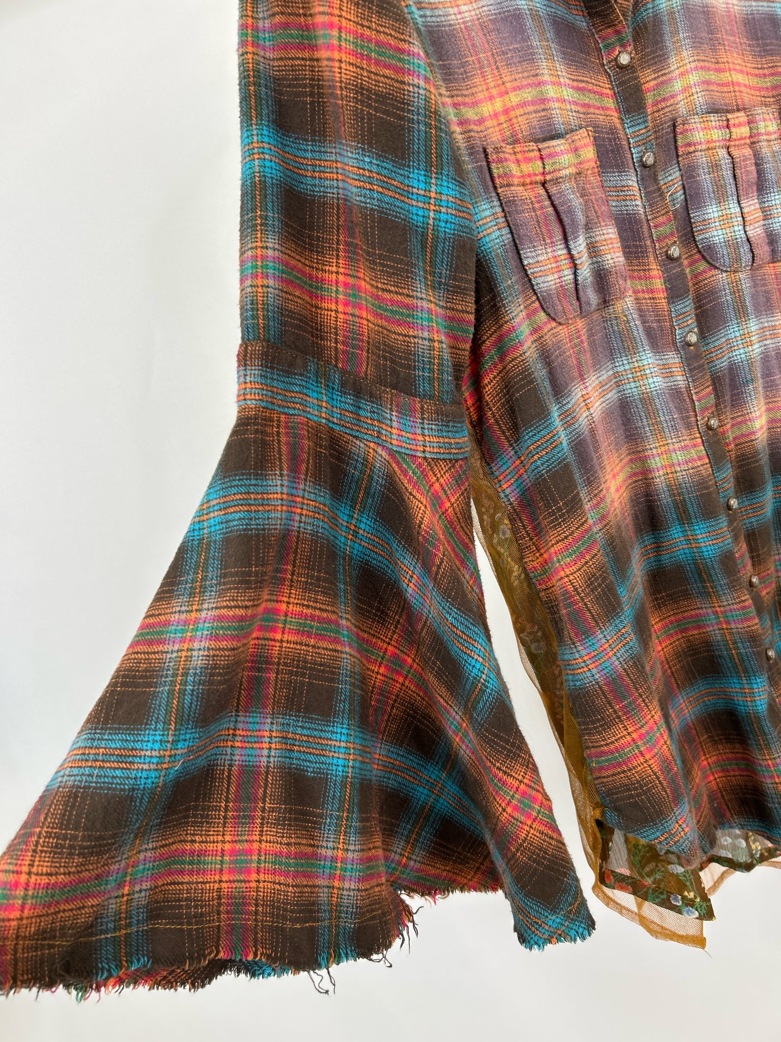 ARATTA SILENT JOURNEY Size S Brown Plaid Women Shirt