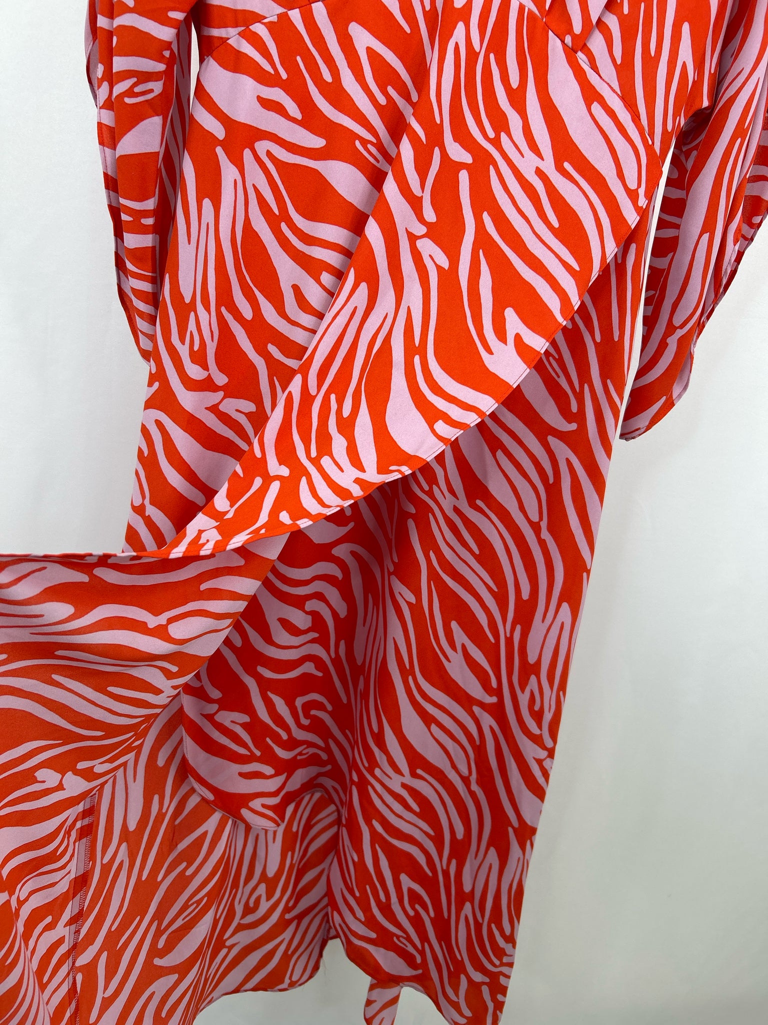 CABI Size S Orange Print Women Dress