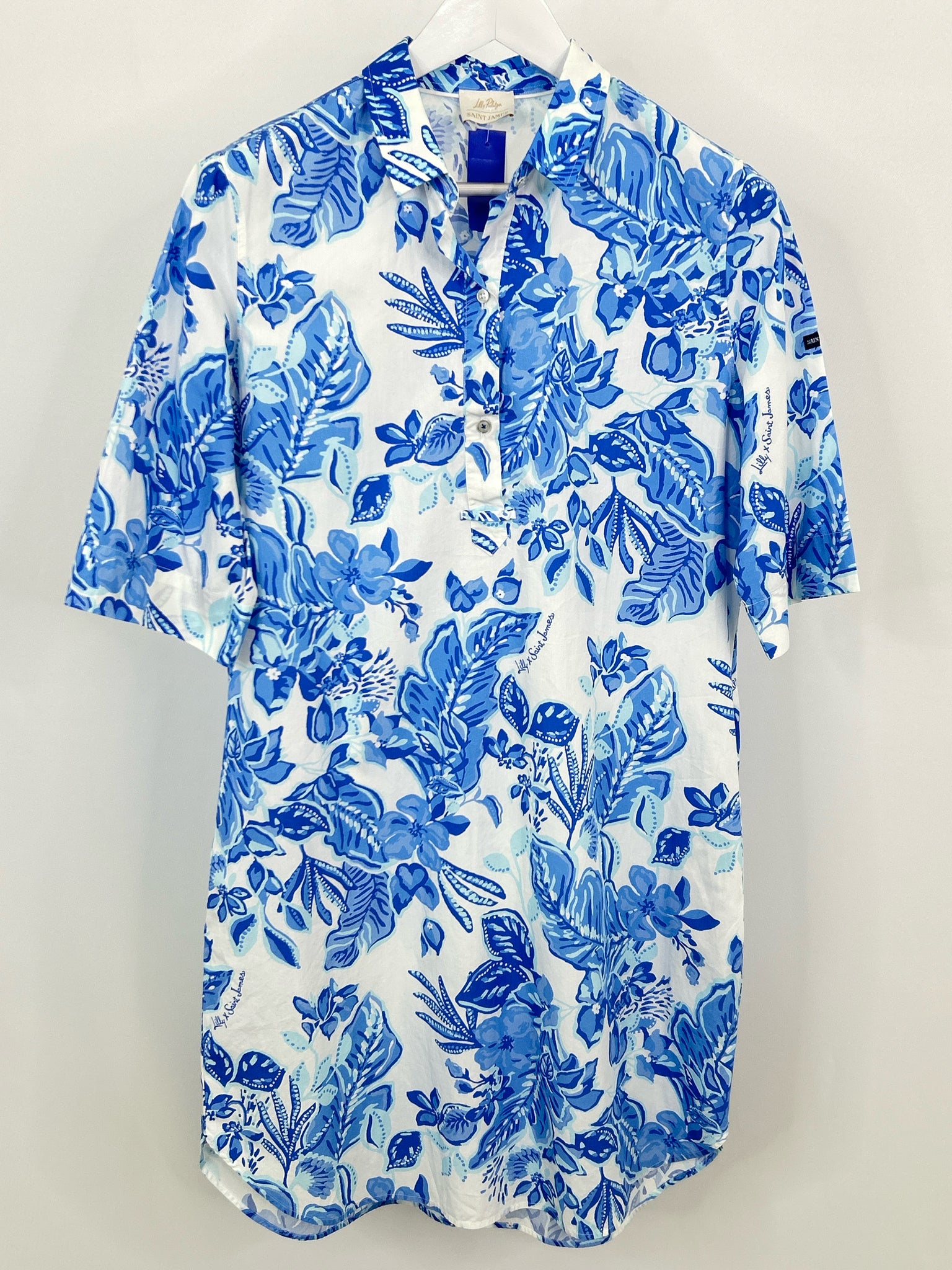 LILLY PULITZER Size 10 Blue Print Women Dress