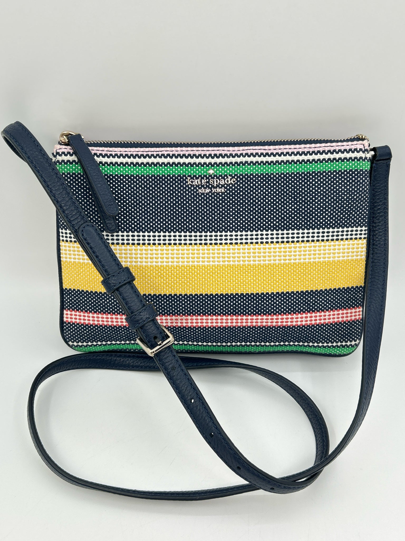 KATE SPADE blue & yellow Women Purse