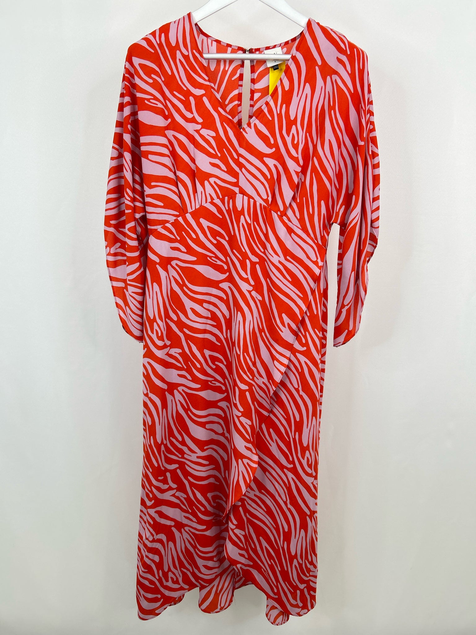 CABI Size S Orange Print Women Dress