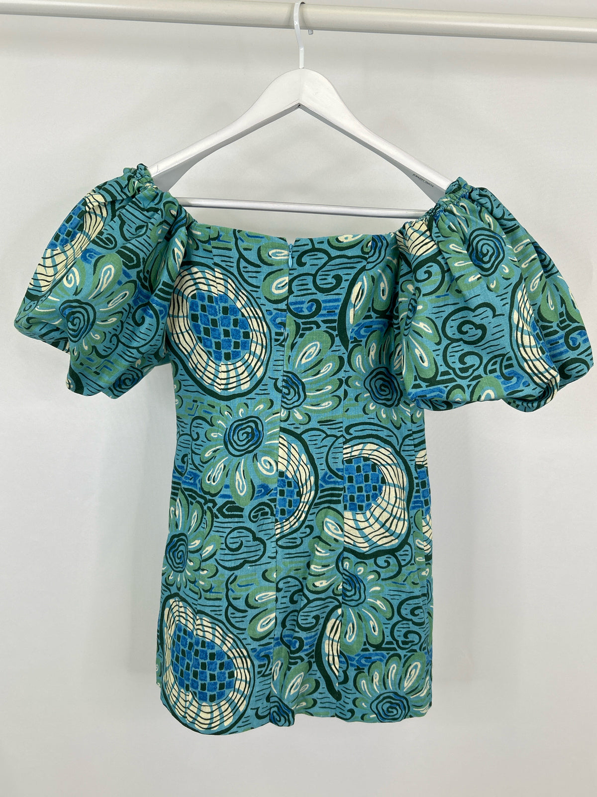 Rhode Size 4 Blue & Green Women Dress